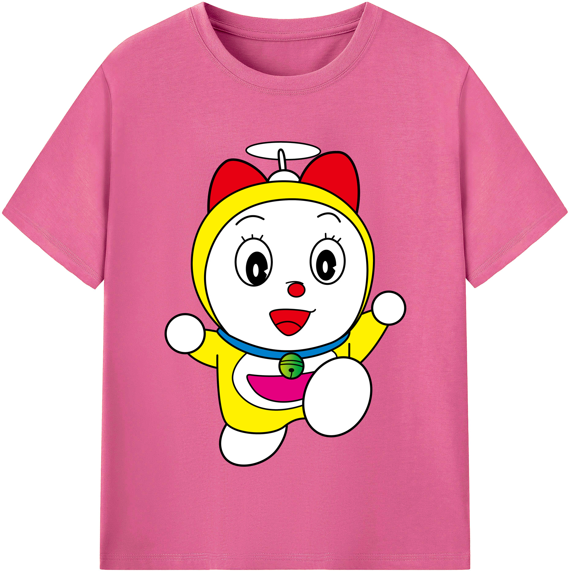 （画像用） ドラえもん ドラミ Doraemon Dorami レディースカジュアルプリントTシャツ（綿100％）