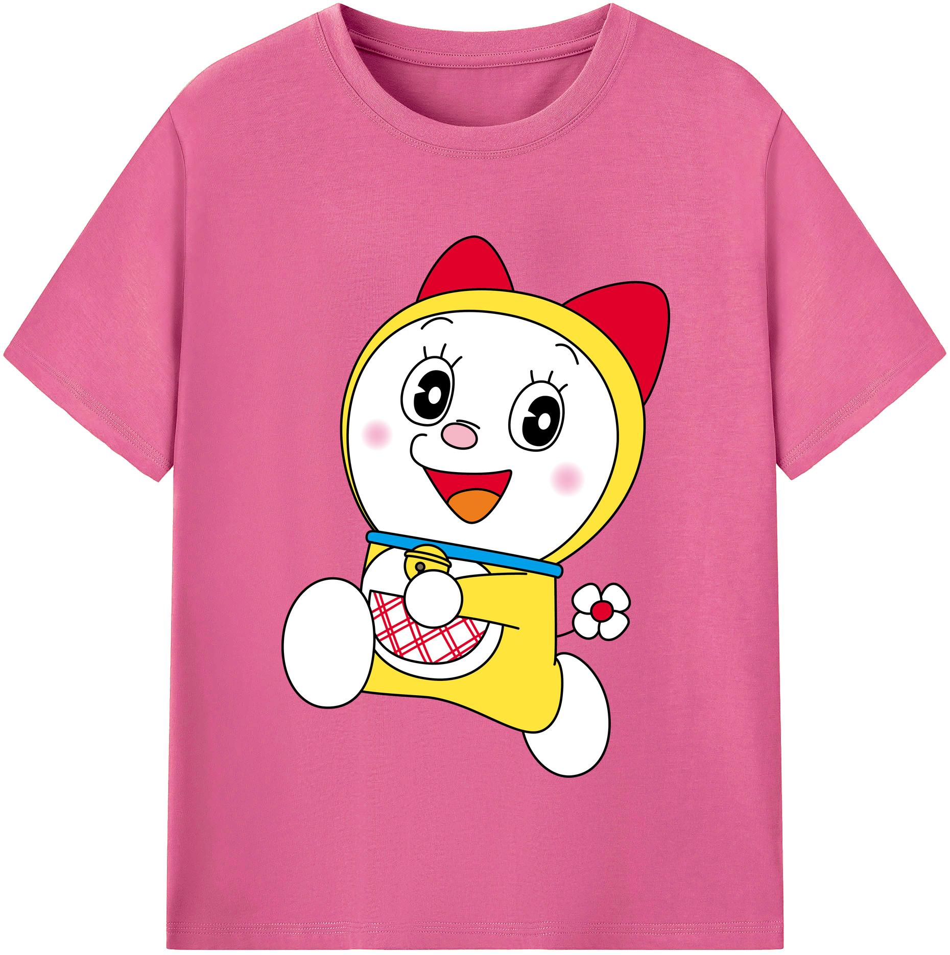 （画像用） ドラえもん ドラミ Doraemon Dorami レディースカジュアルプリントTシャツ（綿100％）