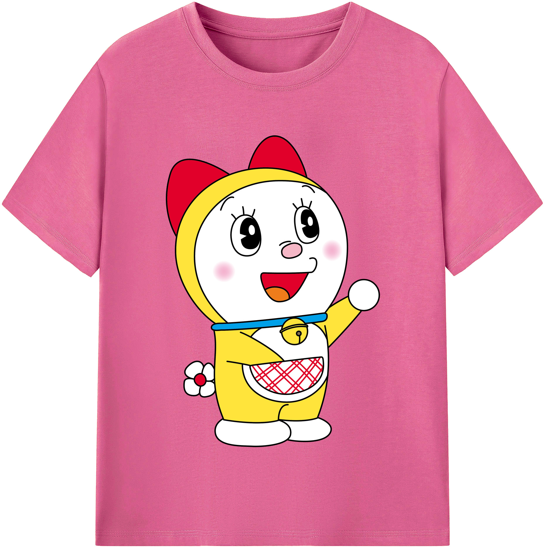 （画像用） ドラえもん ドラミ Doraemon Dorami レディースカジュアルプリントTシャツ（綿100％）