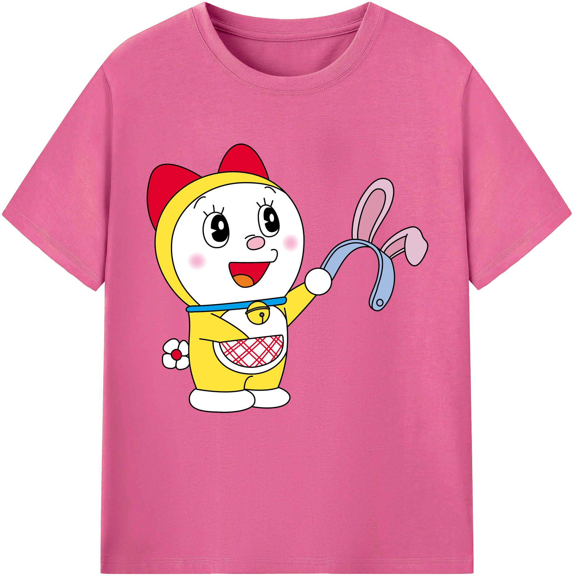 （画像用） ドラえもん ドラミ Doraemon Dorami レディースカジュアルプリントTシャツ（綿100％）