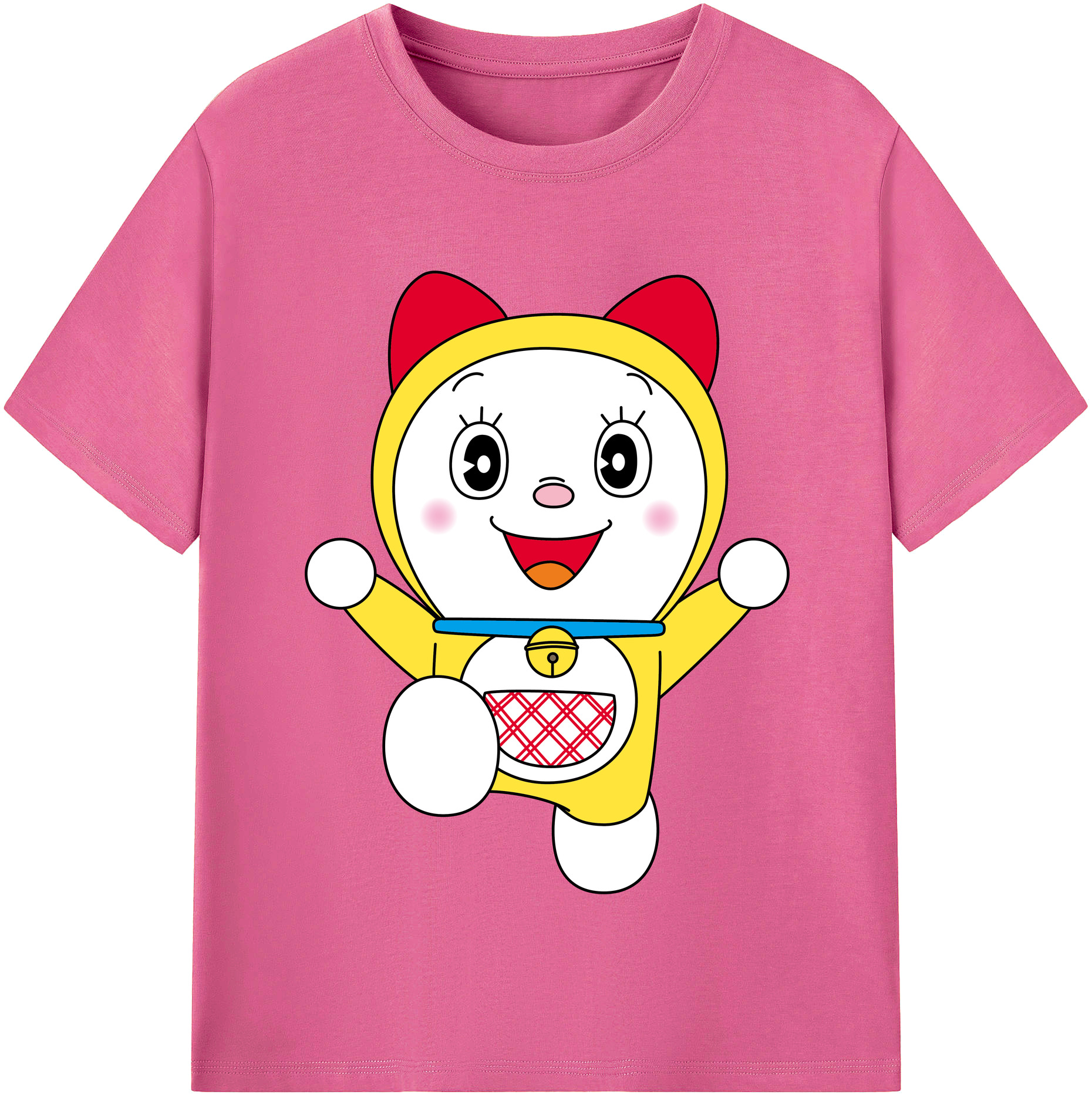 （画像用） ドラえもん ドラミ Doraemon Dorami レディースカジュアルプリントTシャツ（綿100％）