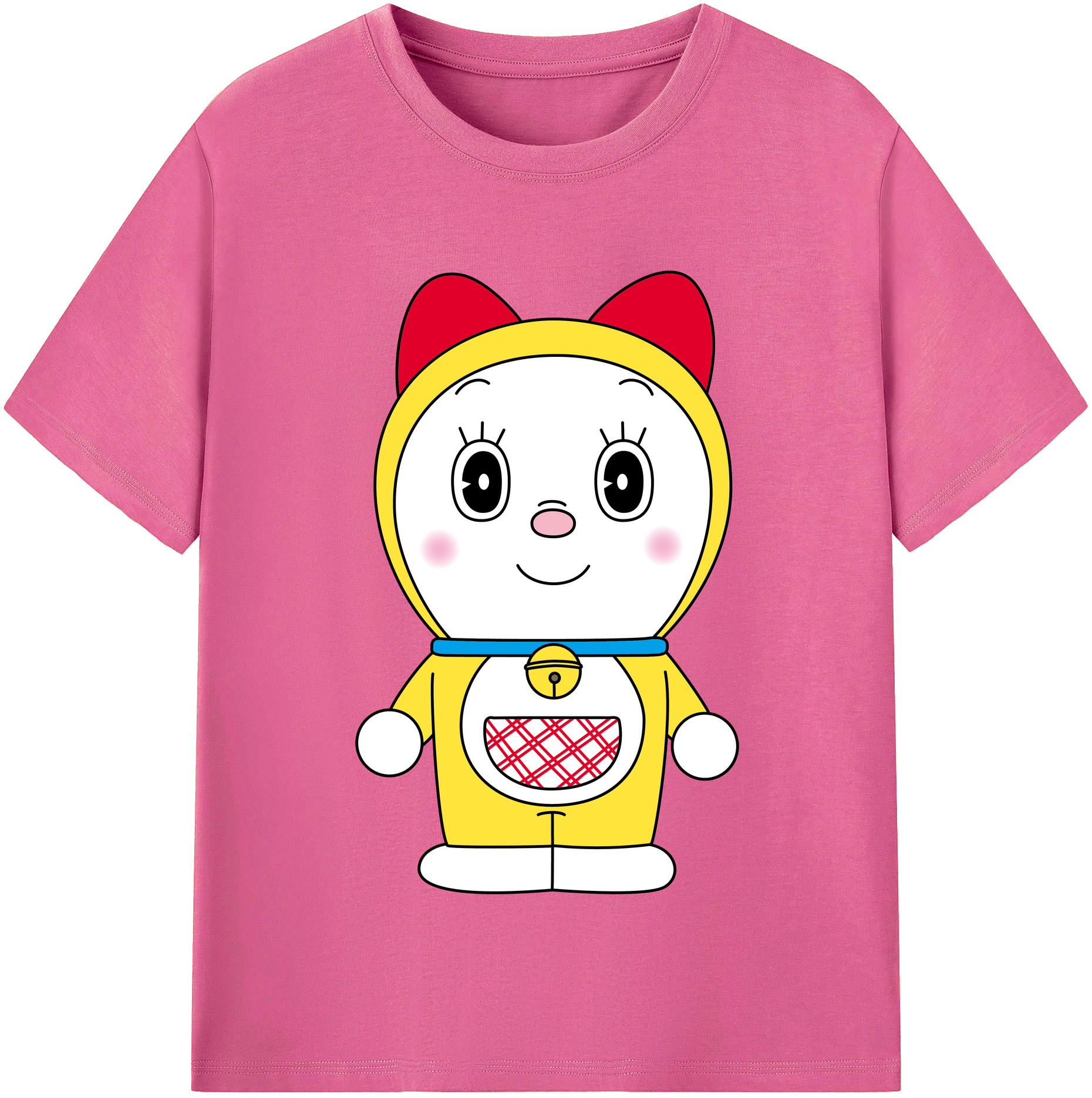 （画像用） ドラえもん ドラミ Doraemon Dorami レディースカジュアルプリントTシャツ（綿100％）