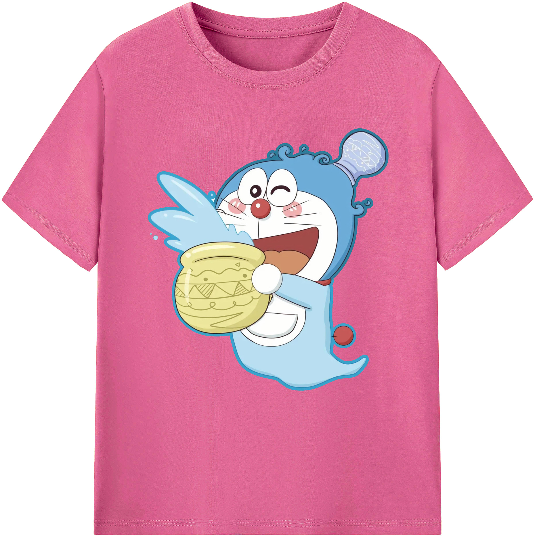 （画像用） ドラえもん Doraemon レディースカジュアルプリントTシャツ（綿100％）