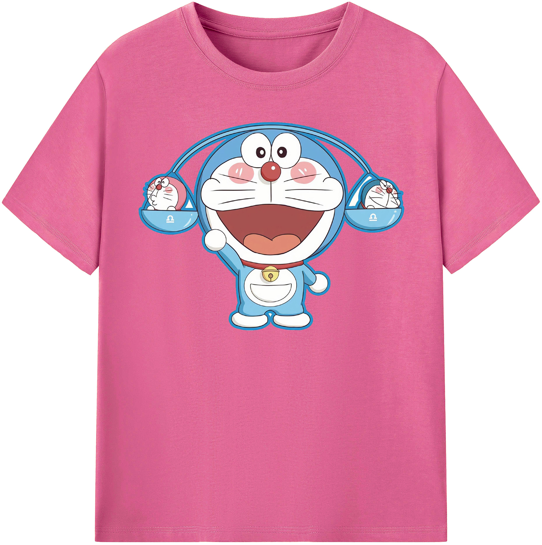 （画像用） ドラえもん Doraemon レディースカジュアルプリントTシャツ（綿100％）