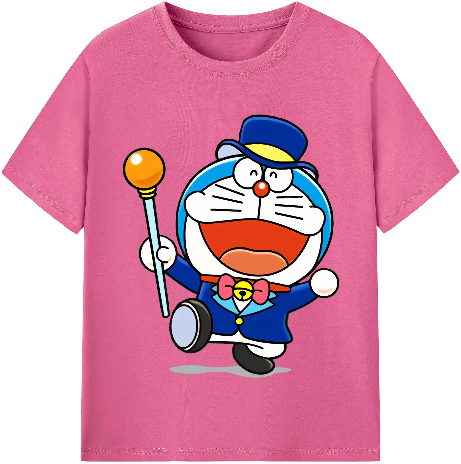 （画像用） ドラえもん Doraemon レディースカジュアルプリントTシャツ（綿100％）