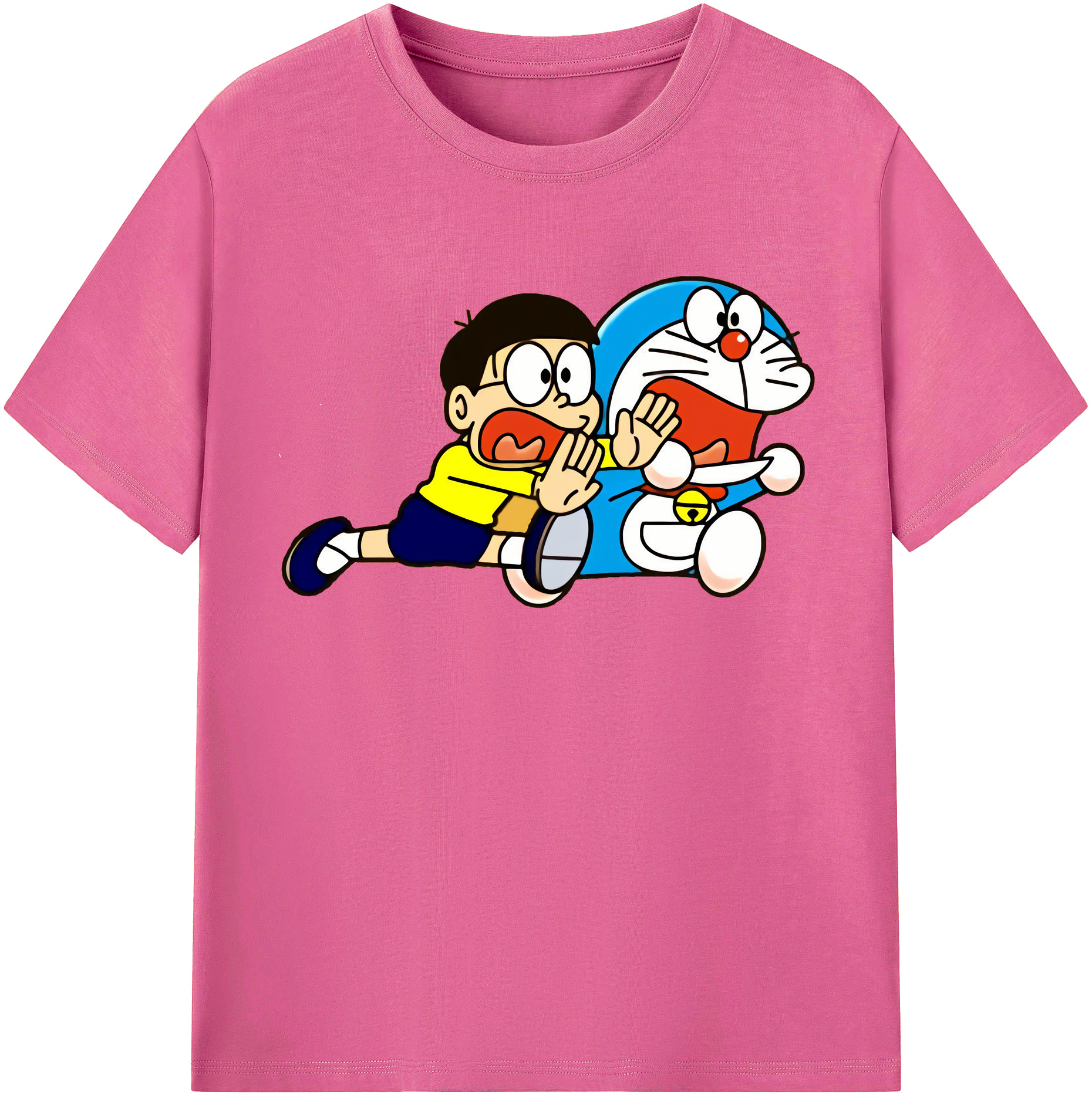 （画像用） ドラえもん Doraemon レディースカジュアルプリントTシャツ（綿100％）