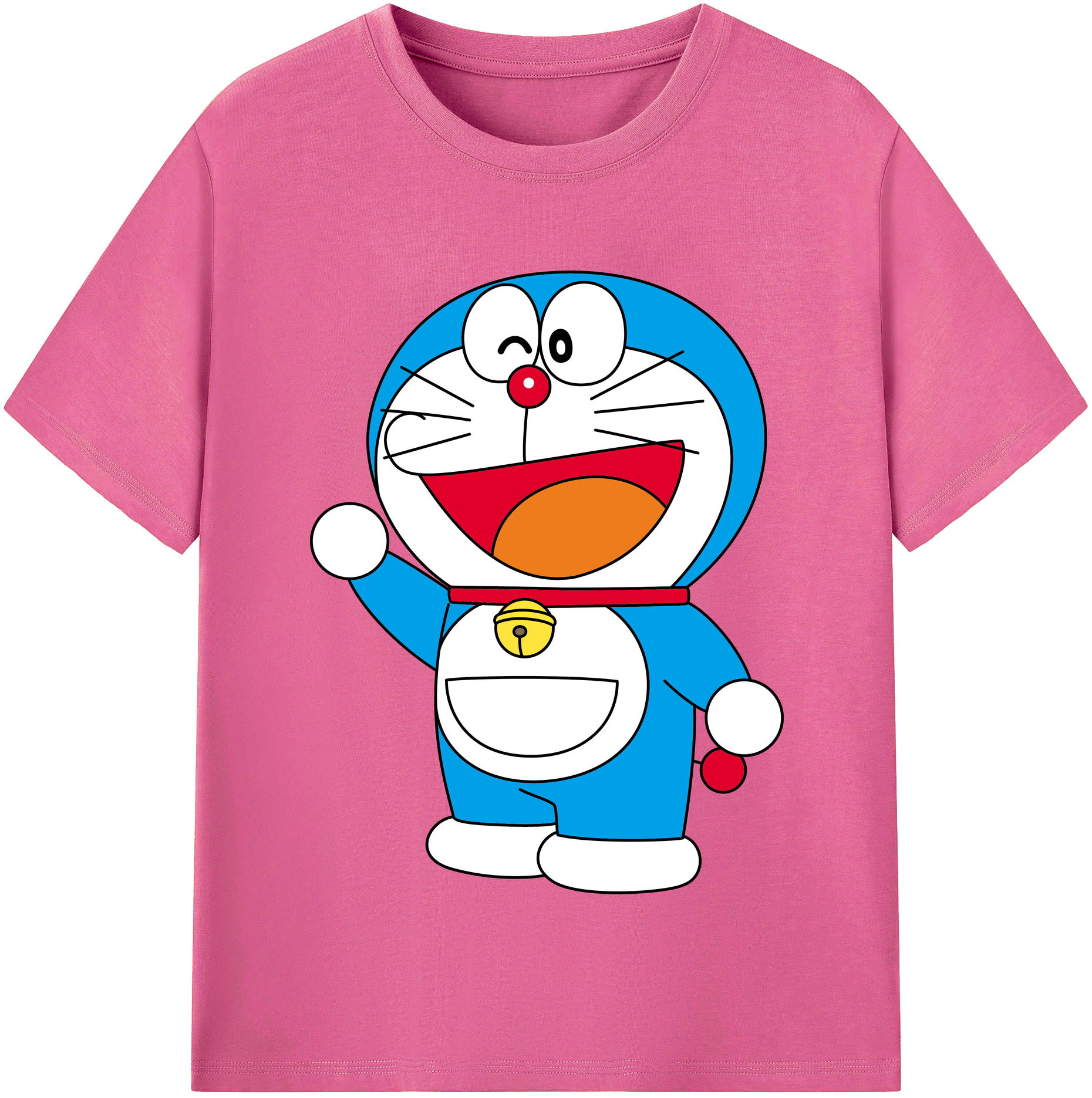 （画像用） ドラえもん Doraemon レディースカジュアルプリントTシャツ（綿100％）