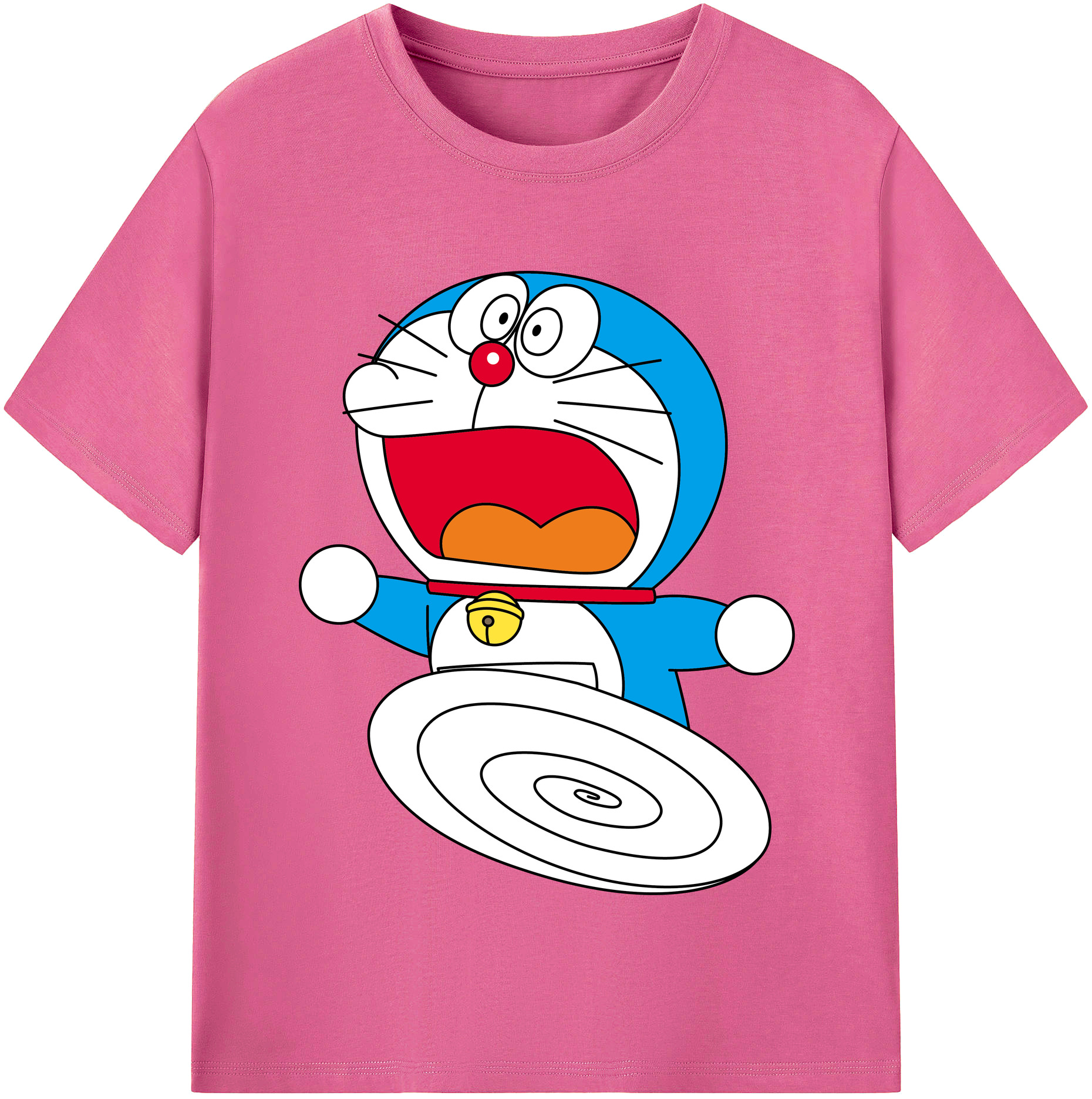 （画像用） ドラえもん Doraemon レディースカジュアルプリントTシャツ（綿100％）