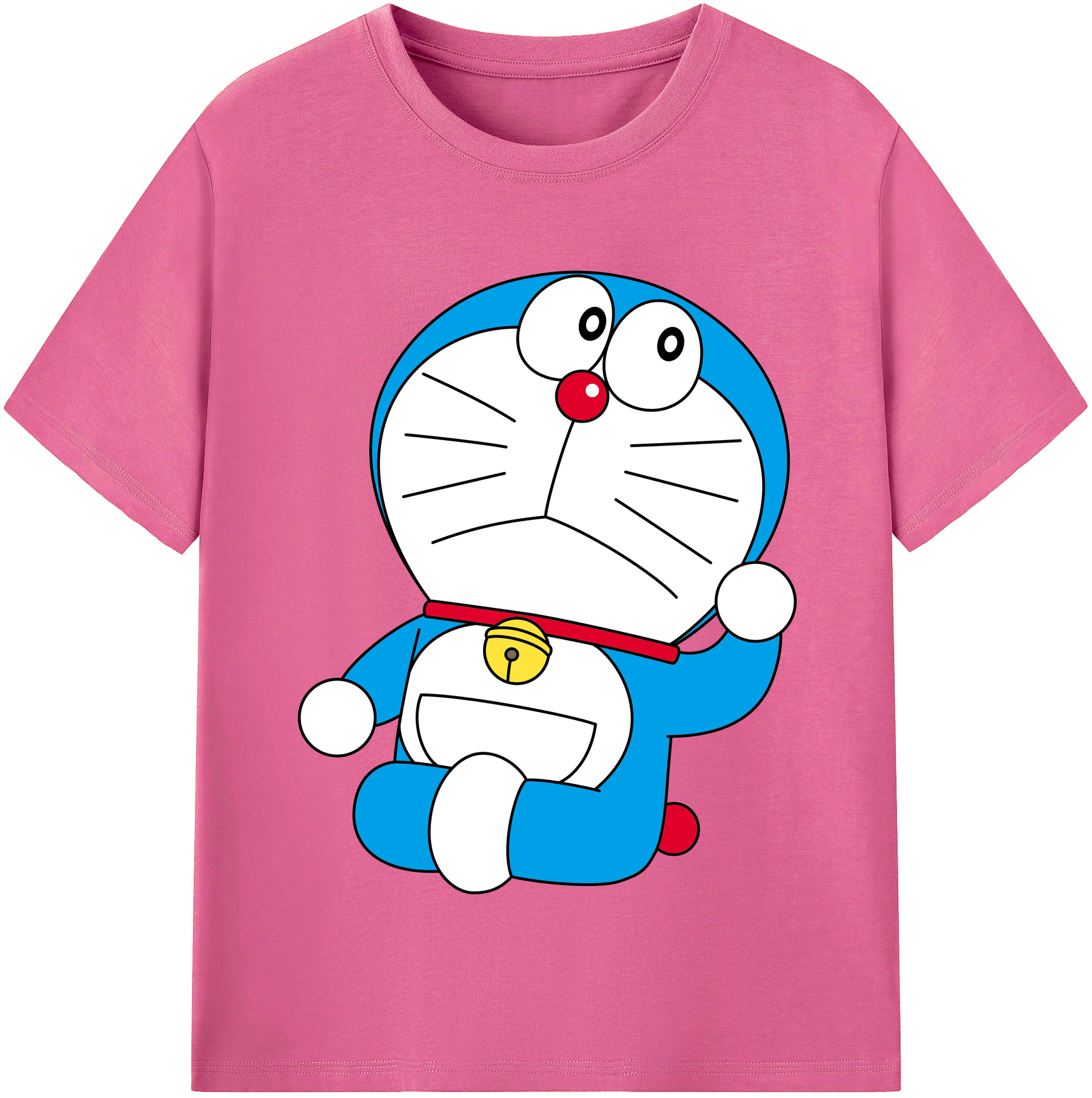 （画像用） ドラえもん Doraemon レディースカジュアルプリントTシャツ（綿100％）
