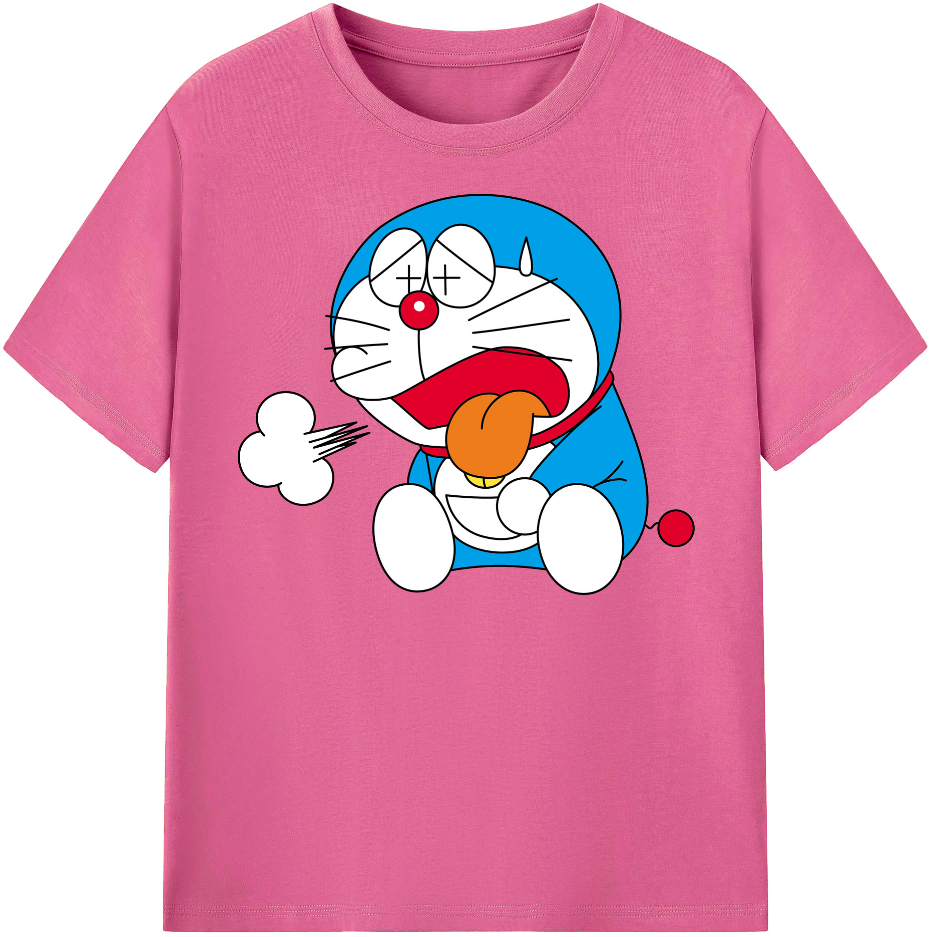 （画像用） ドラえもん Doraemon レディースカジュアルプリントTシャツ（綿100％）