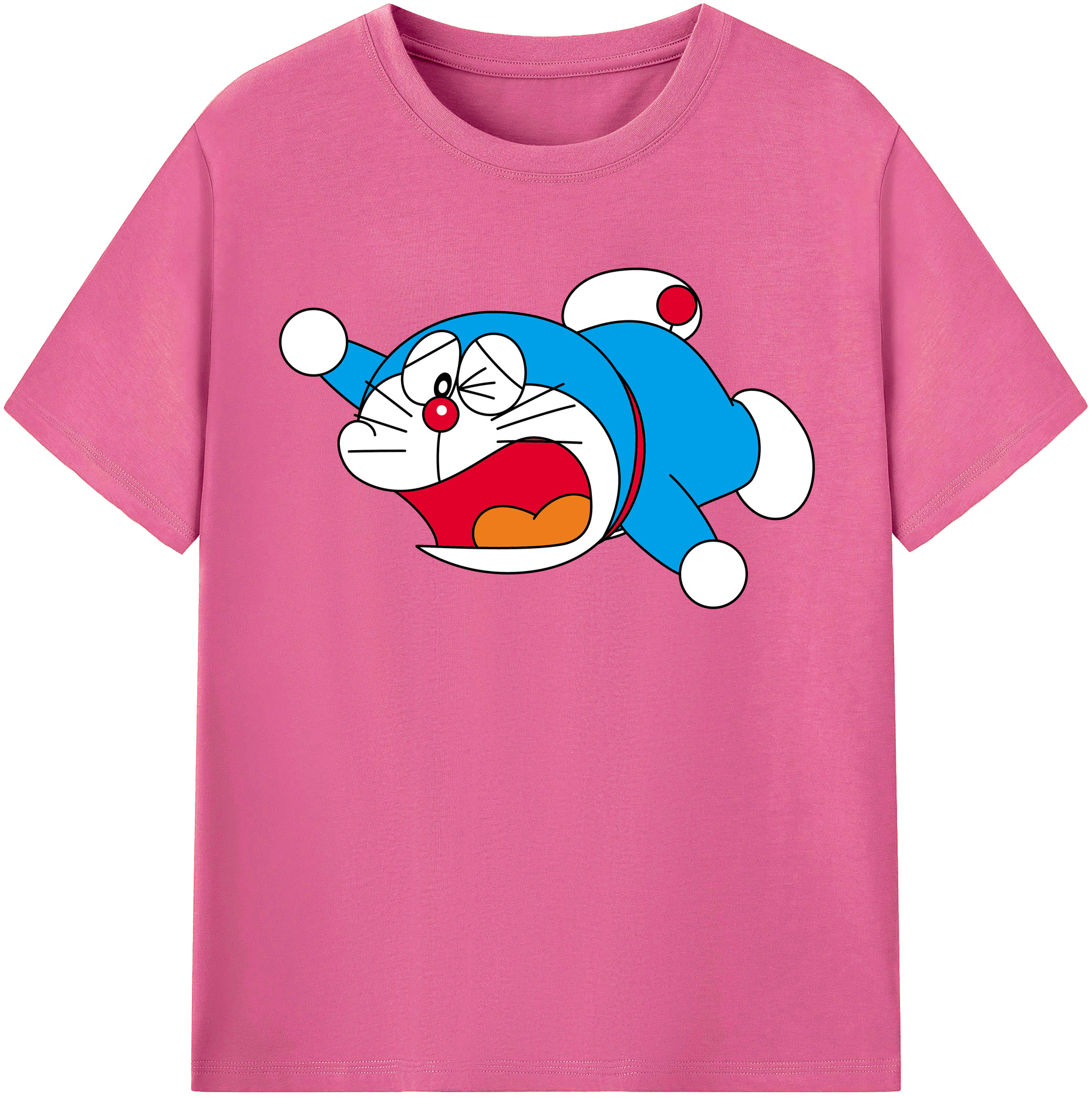 （画像用） ドラえもん Doraemon レディースカジュアルプリントTシャツ（綿100％）
