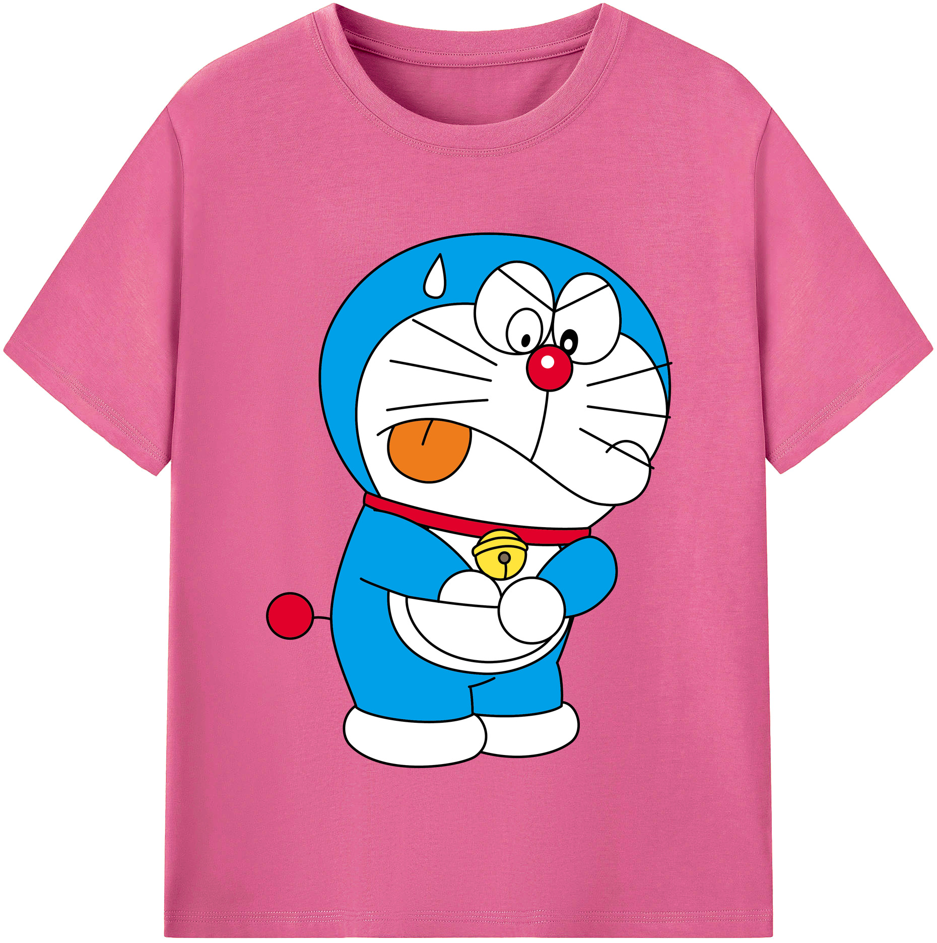 （画像用） ドラえもん Doraemon レディースカジュアルプリントTシャツ（綿100％）