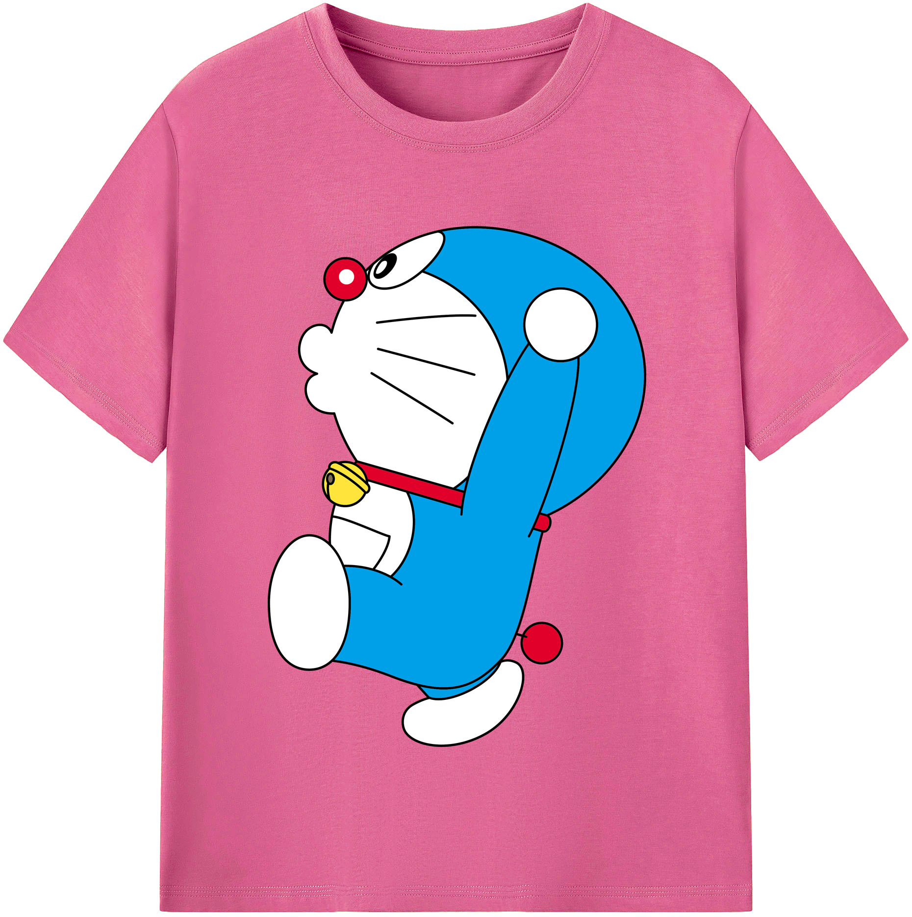 （画像用） ドラえもん Doraemon レディースカジュアルプリントTシャツ（綿100％）