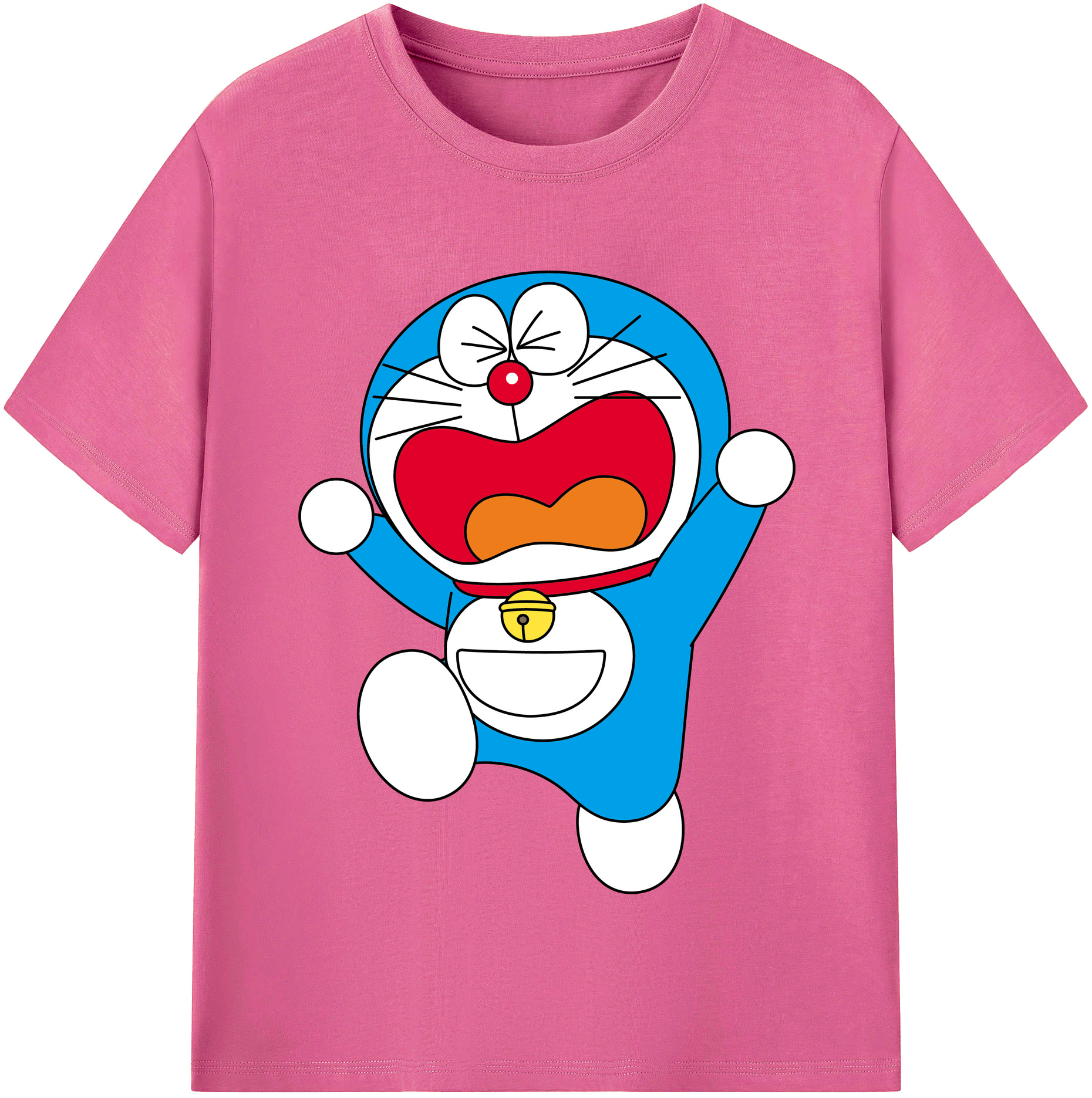（画像用） ドラえもん Doraemon レディースカジュアルプリントTシャツ（綿100％）