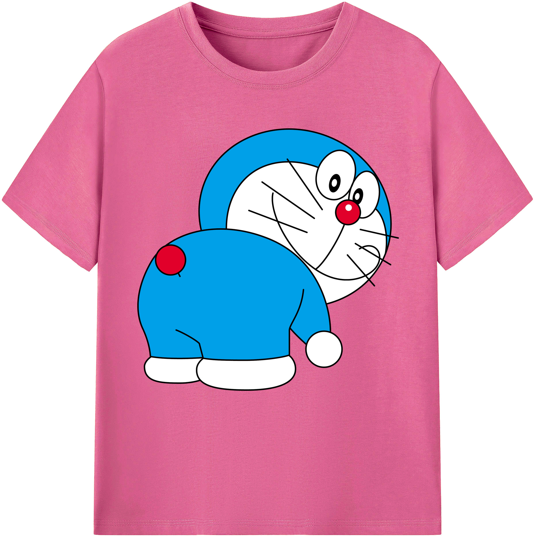 （画像用） ドラえもん Doraemon レディースカジュアルプリントTシャツ（綿100％）