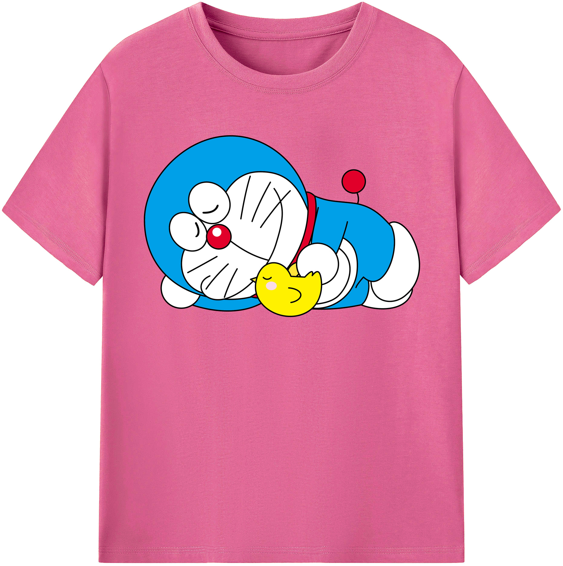 （画像用） ドラえもん Doraemon レディースカジュアルプリントTシャツ（綿100％）