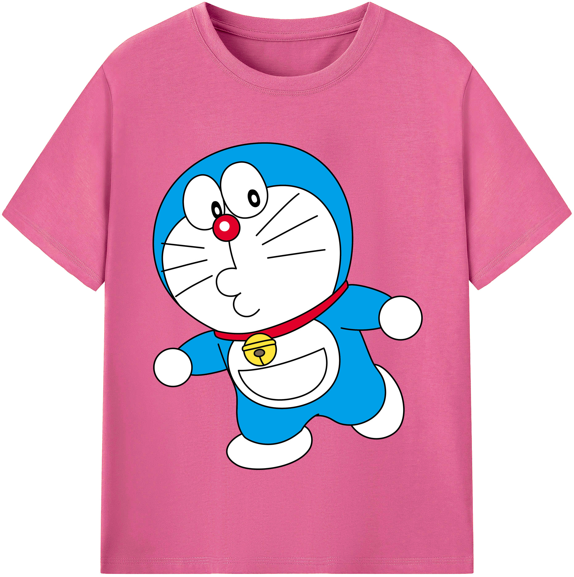 （画像用） ドラえもん Doraemon レディースカジュアルプリントTシャツ（綿100％）