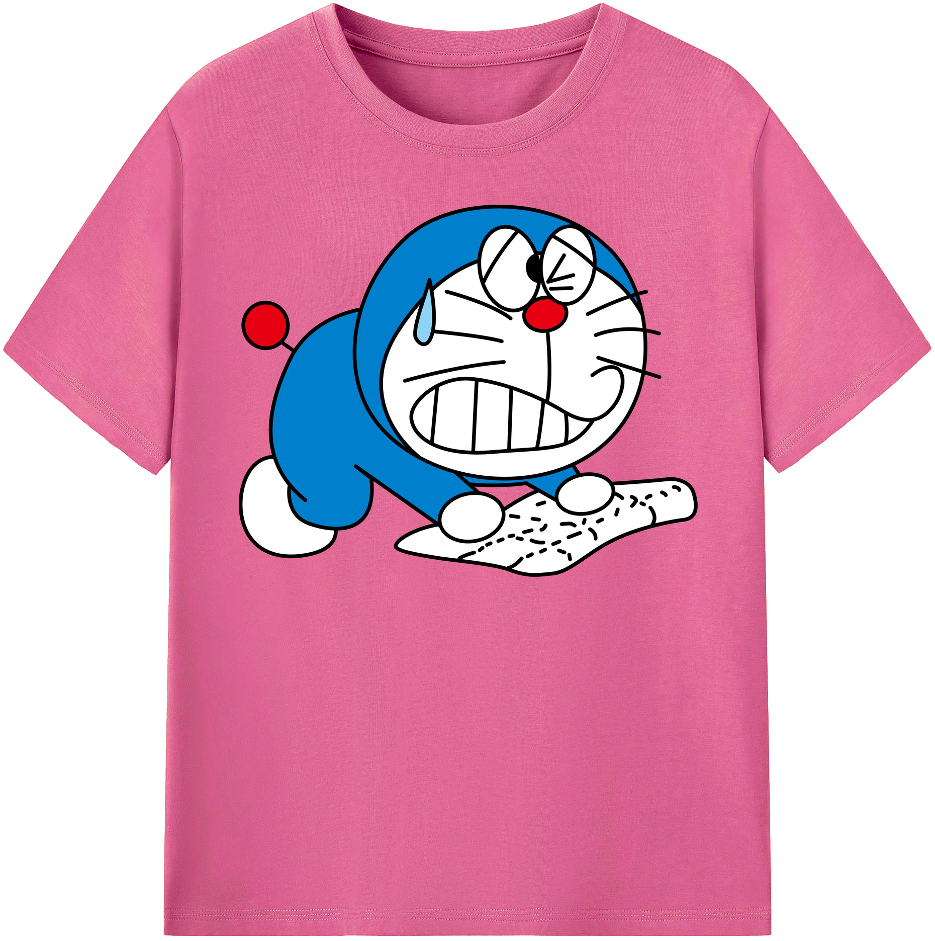 （画像用） ドラえもん Doraemon レディースカジュアルプリントTシャツ（綿100％）