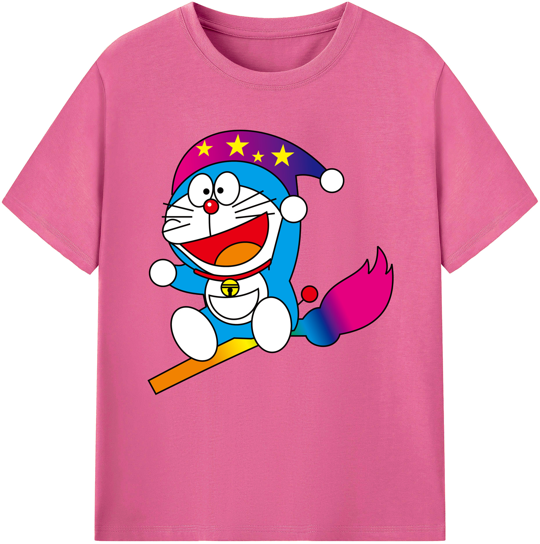 （画像用） ドラえもん Doraemon レディースカジュアルプリントTシャツ（綿100％）