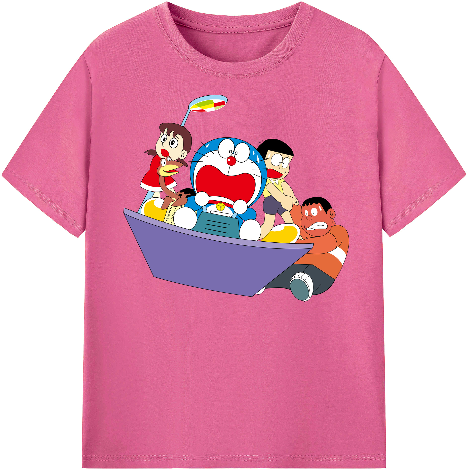 （画像用） ドラえもん Doraemon レディースカジュアルプリントTシャツ（綿100％）