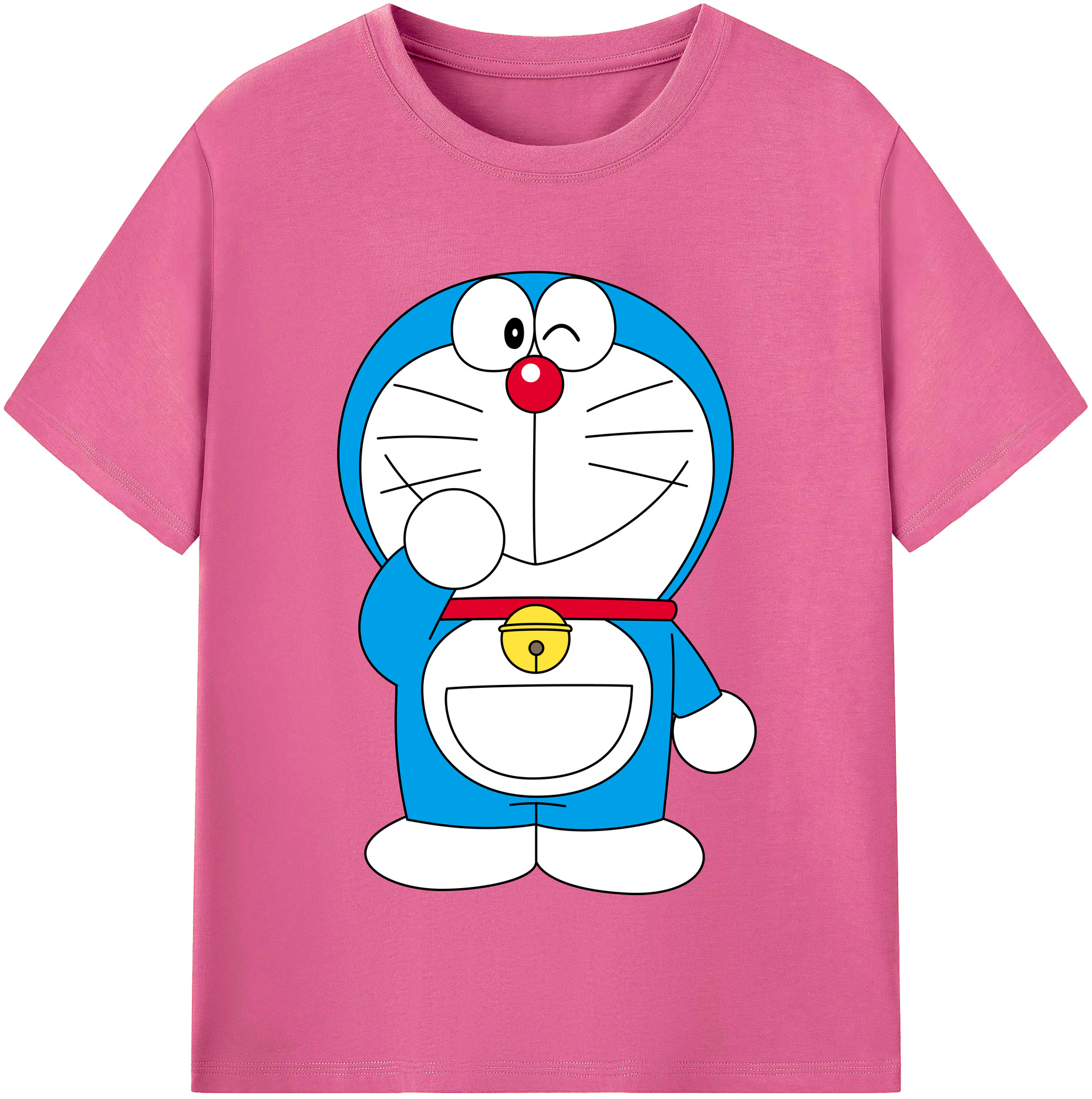 （画像用） ドラえもん Doraemon レディースカジュアルプリントTシャツ（綿100％）