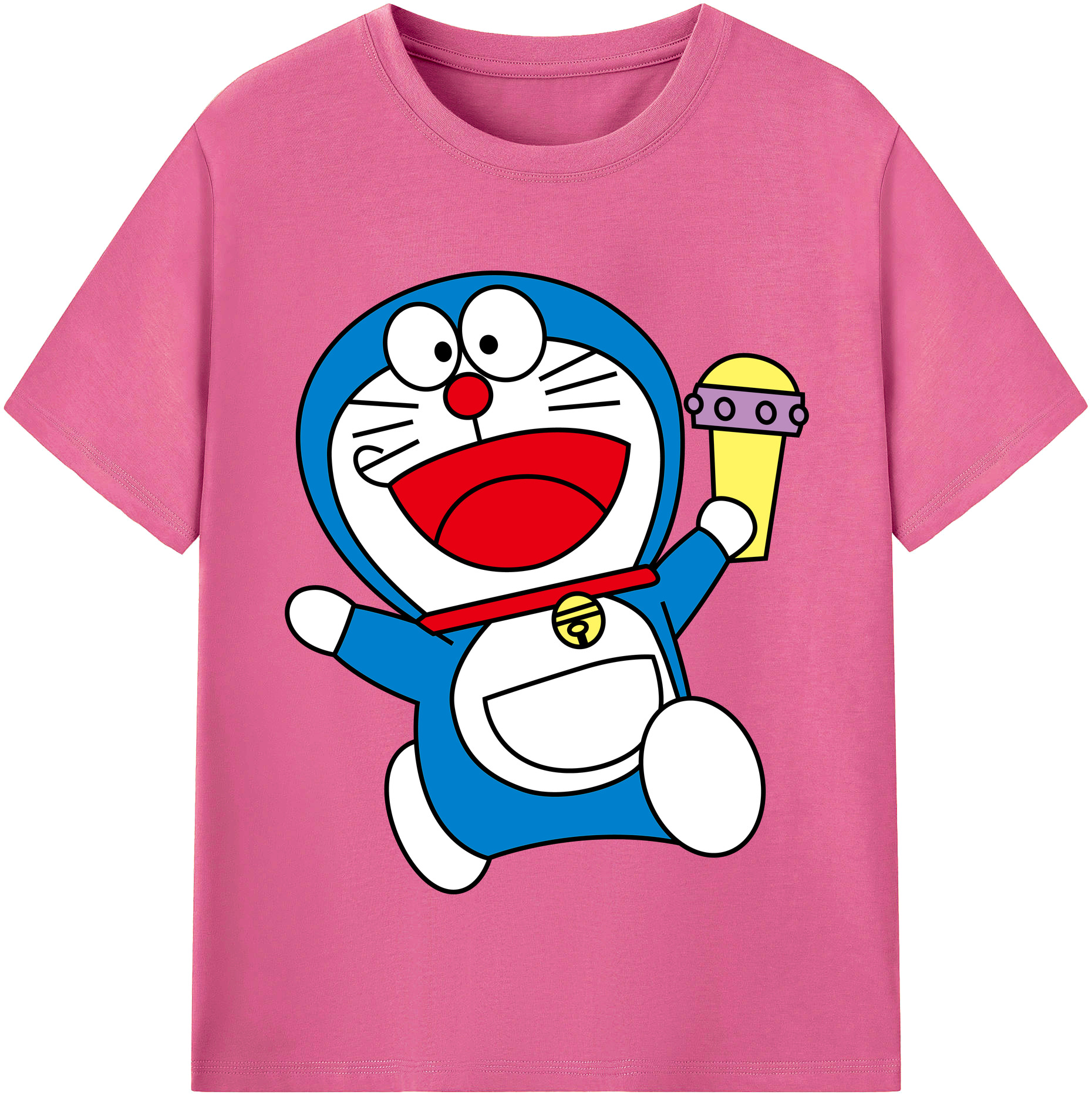 （画像用） ドラえもん Doraemon レディースカジュアルプリントTシャツ（綿100％）