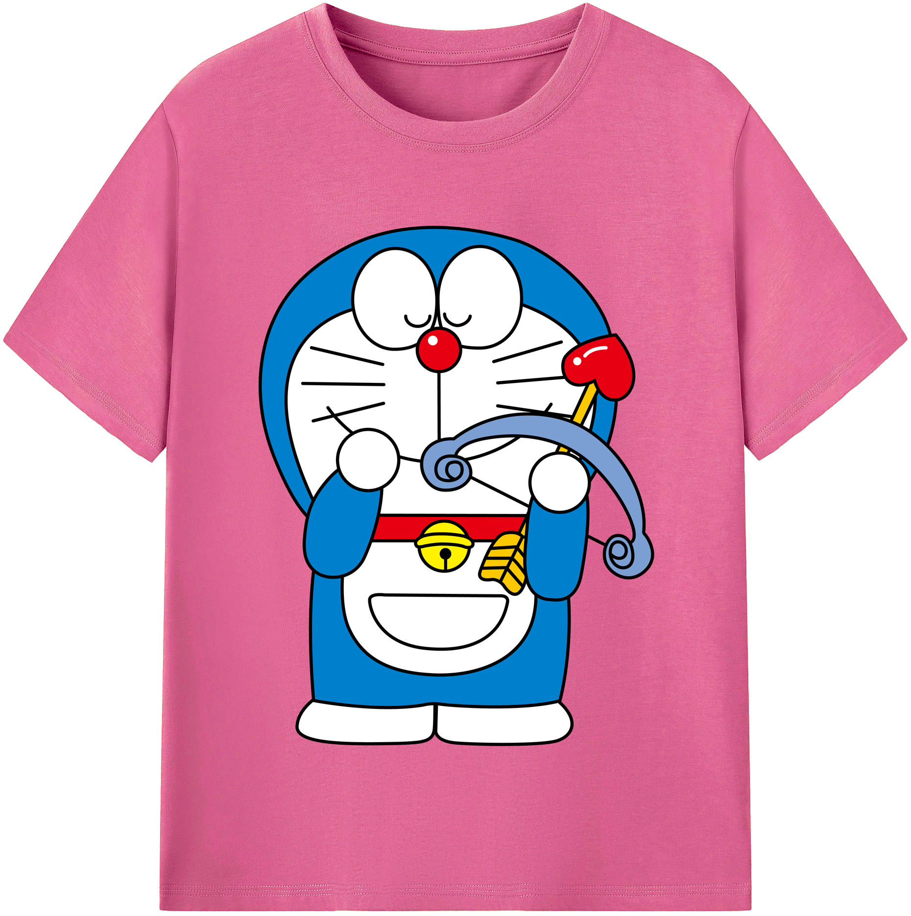 （画像用） ドラえもん Doraemon レディースカジュアルプリントTシャツ（綿100％）