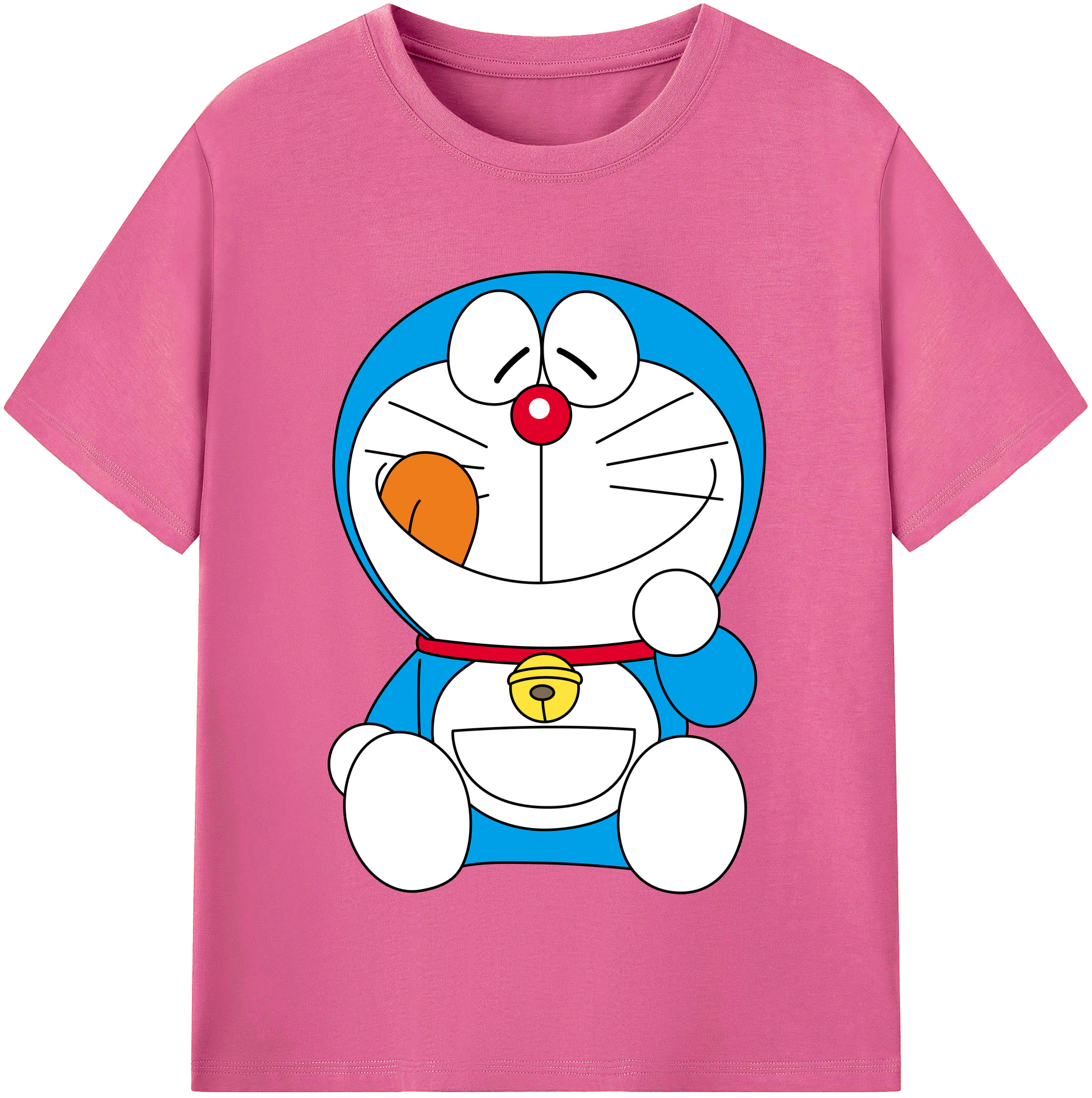 （画像用） ドラえもん Doraemon レディースカジュアルプリントTシャツ（綿100％）