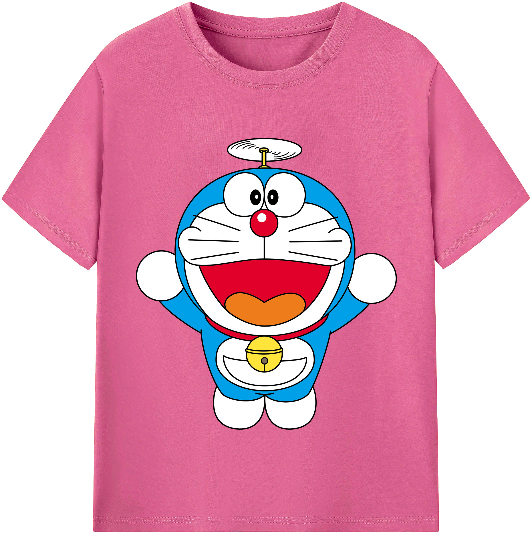 （画像用） ドラえもん Doraemon レディースカジュアルプリントTシャツ（綿100％）