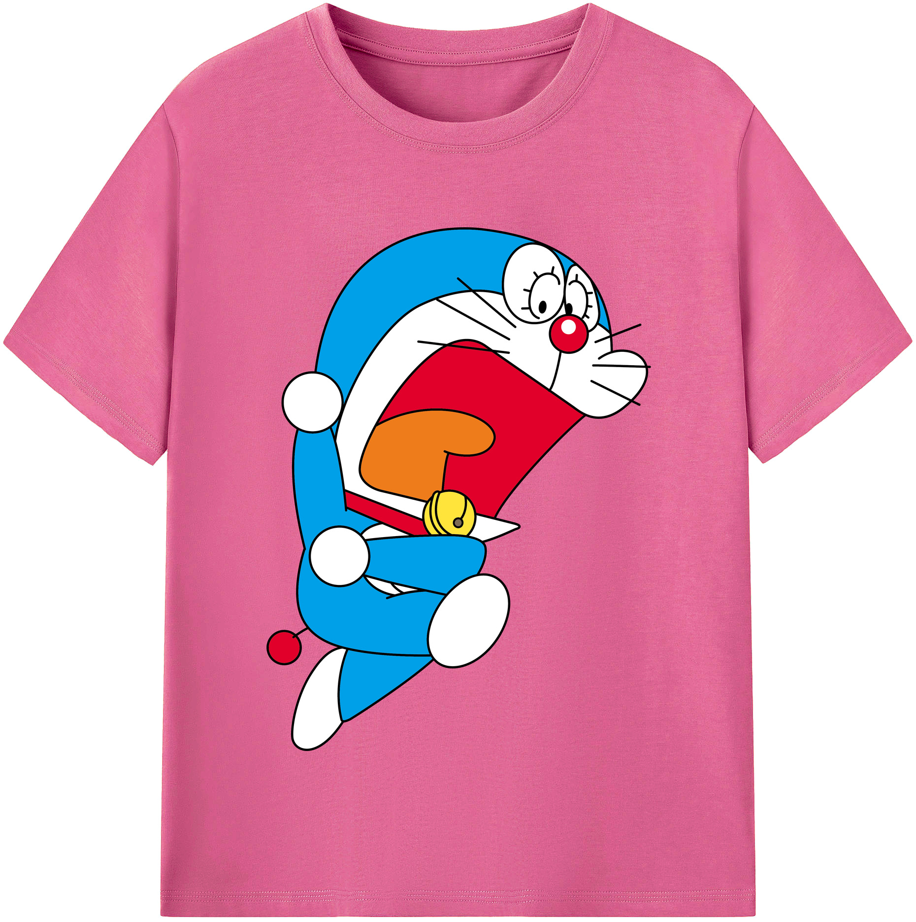 （画像用） ドラえもん Doraemon レディースカジュアルプリントTシャツ（綿100％）