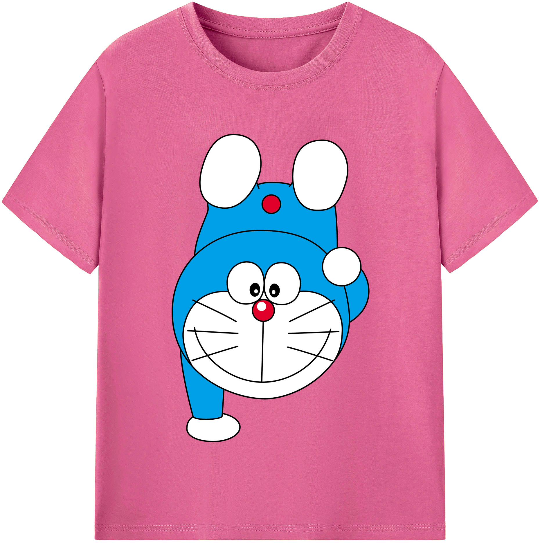 （画像用） ドラえもん Doraemon レディースカジュアルプリントTシャツ（綿100％）