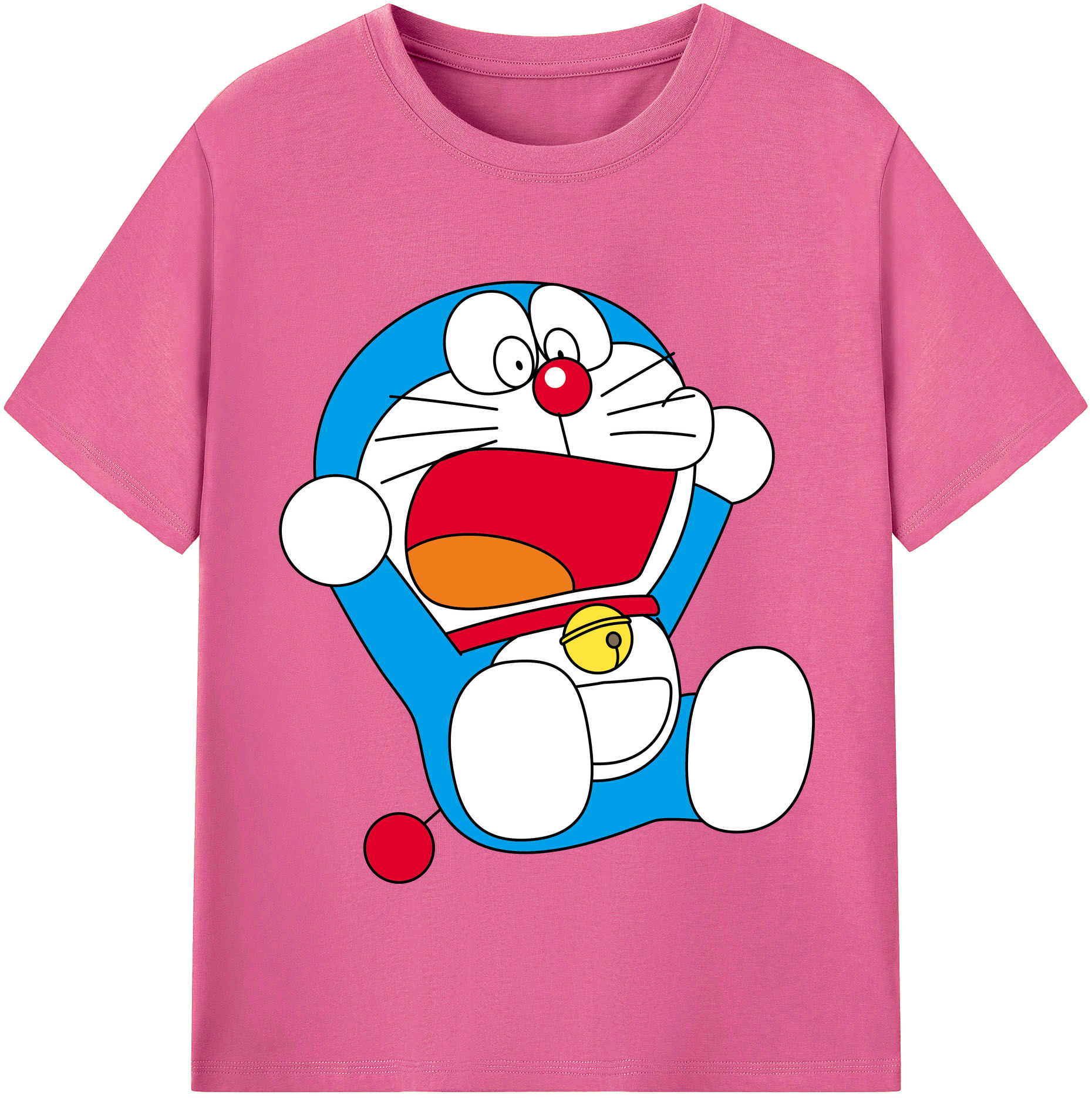（画像用） ドラえもん Doraemon レディースカジュアルプリントTシャツ（綿100％）
