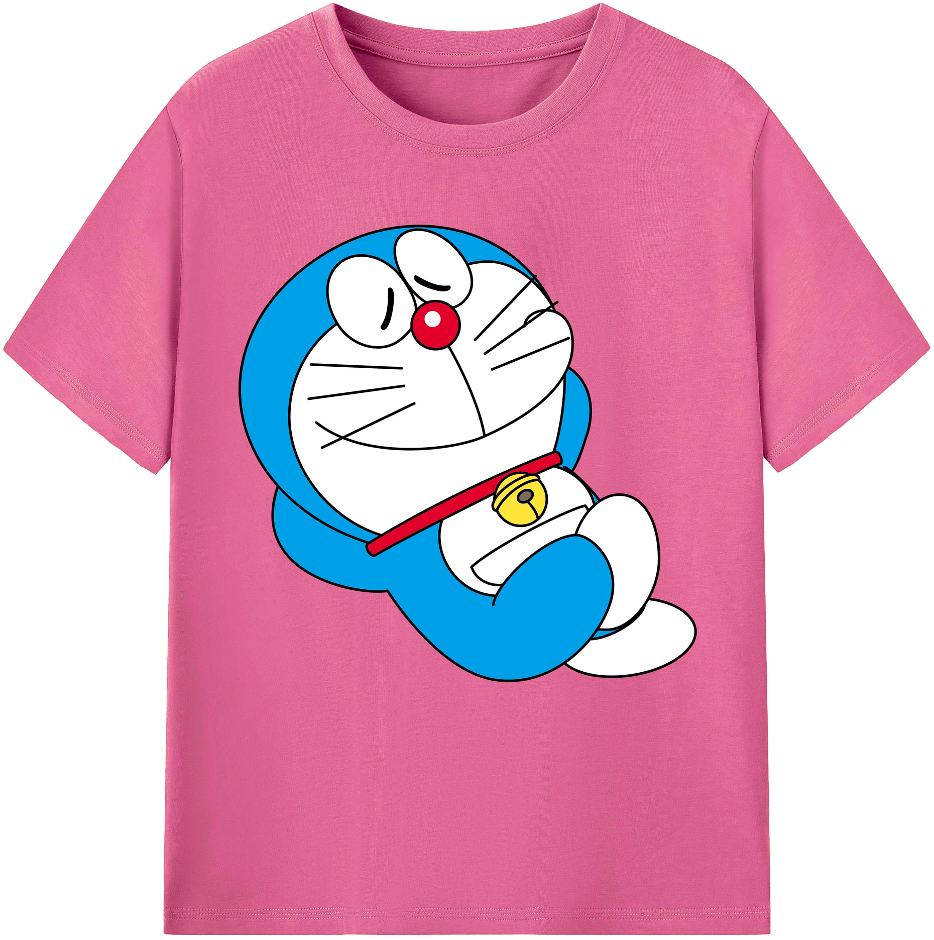 （画像用） ドラえもん Doraemon レディースカジュアルプリントTシャツ（綿100％）