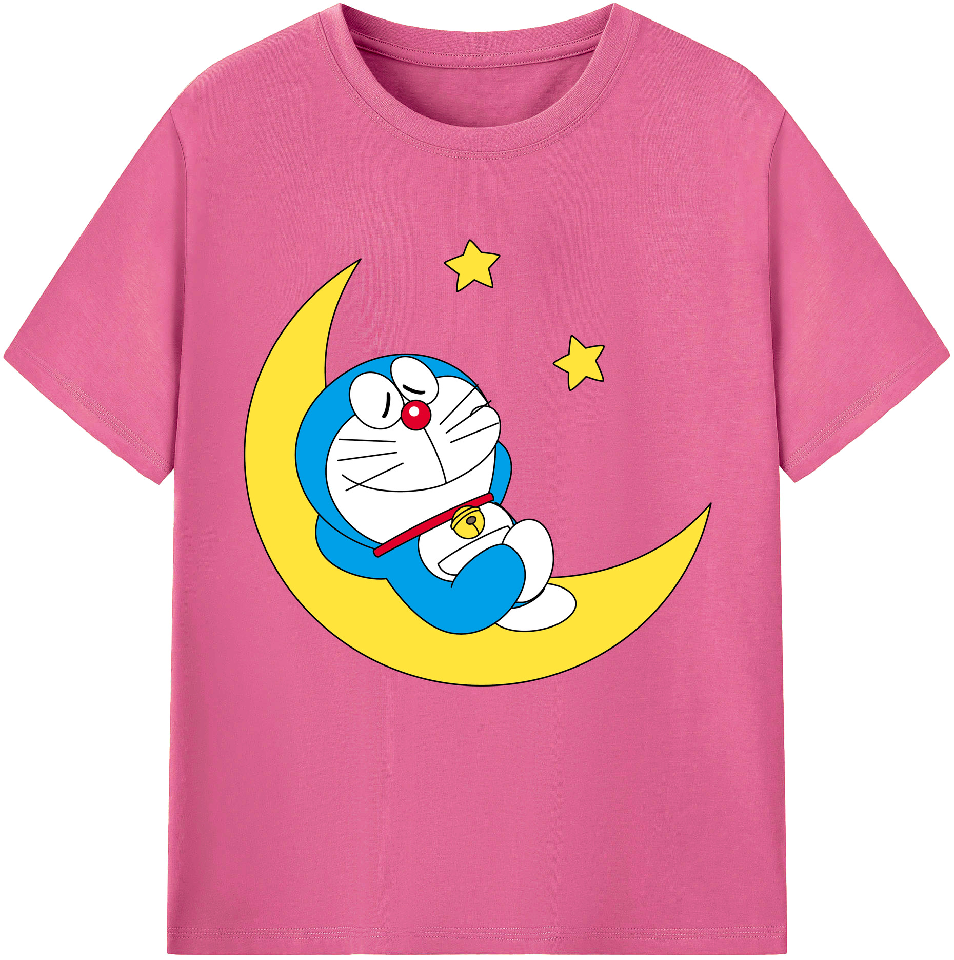 （画像用） ドラえもん Doraemon レディースカジュアルプリントTシャツ（綿100％）