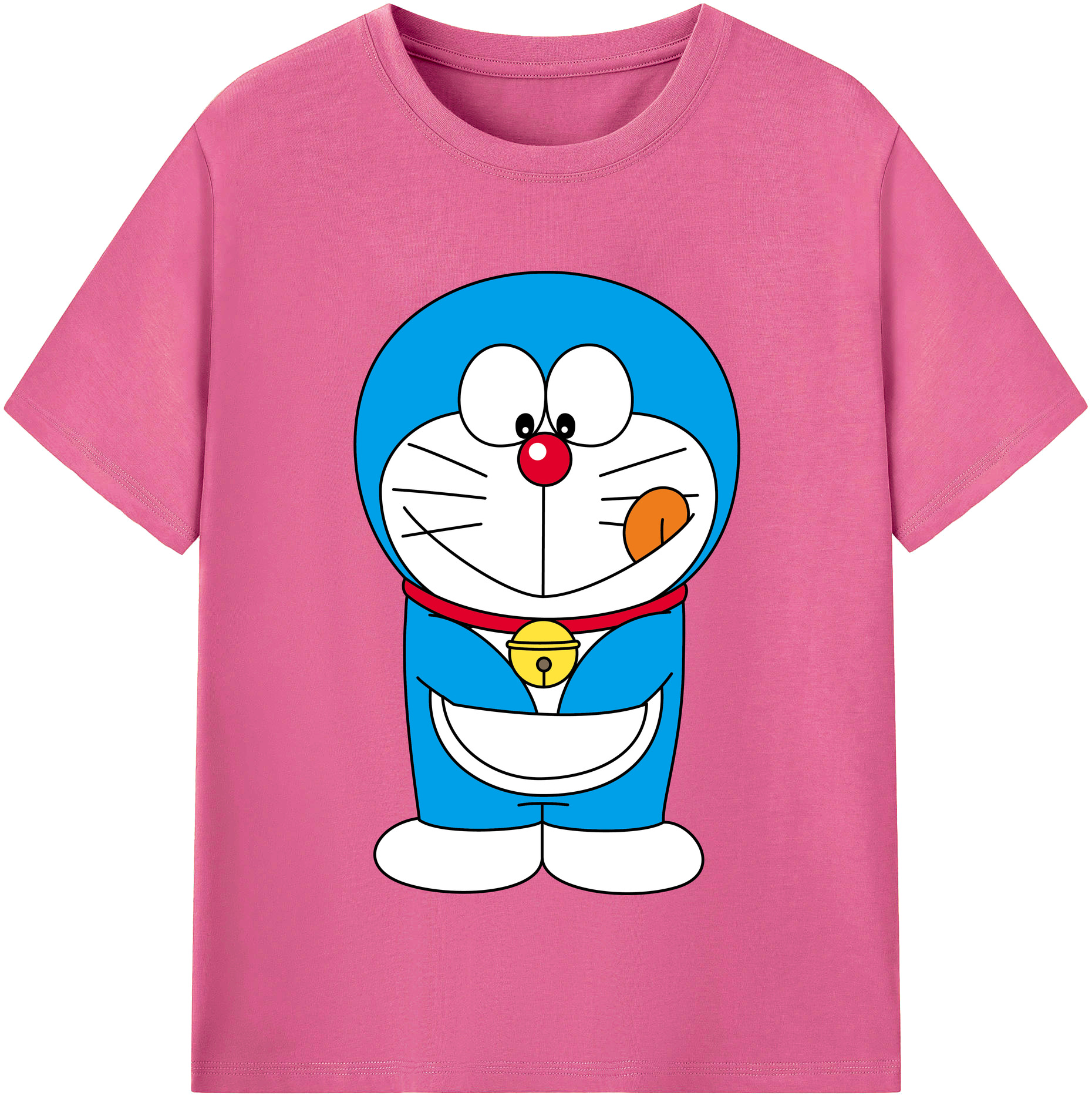 （画像用） ドラえもん Doraemon レディースカジュアルプリントTシャツ（綿100％）