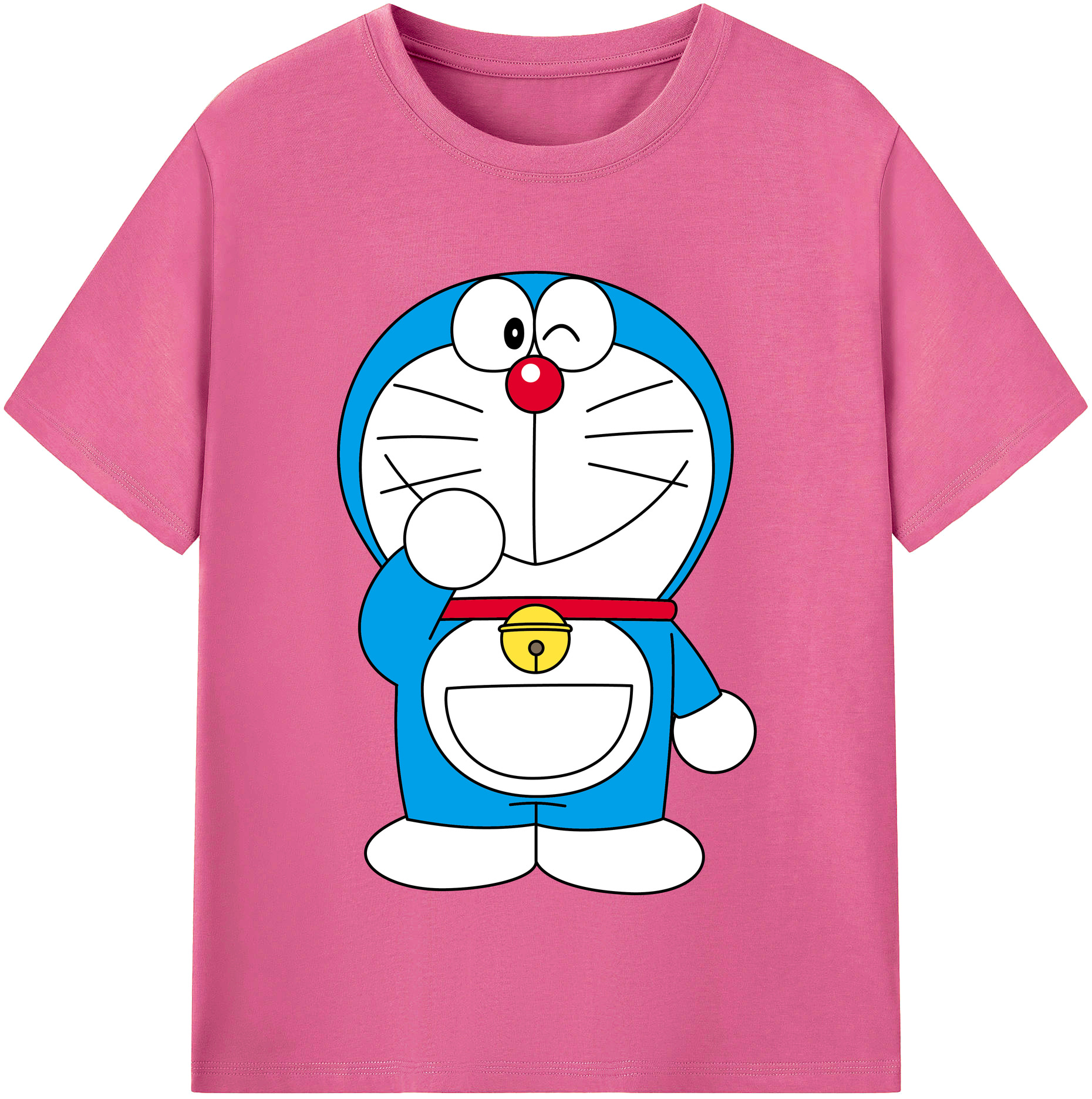 （画像用） ドラえもん Doraemon レディースカジュアルプリントTシャツ（綿100％）