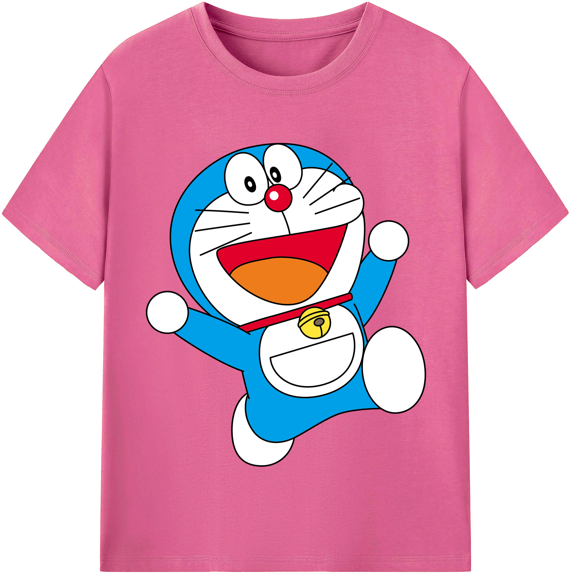 （画像用） ドラえもん Doraemon レディースカジュアルプリントTシャツ（綿100％）