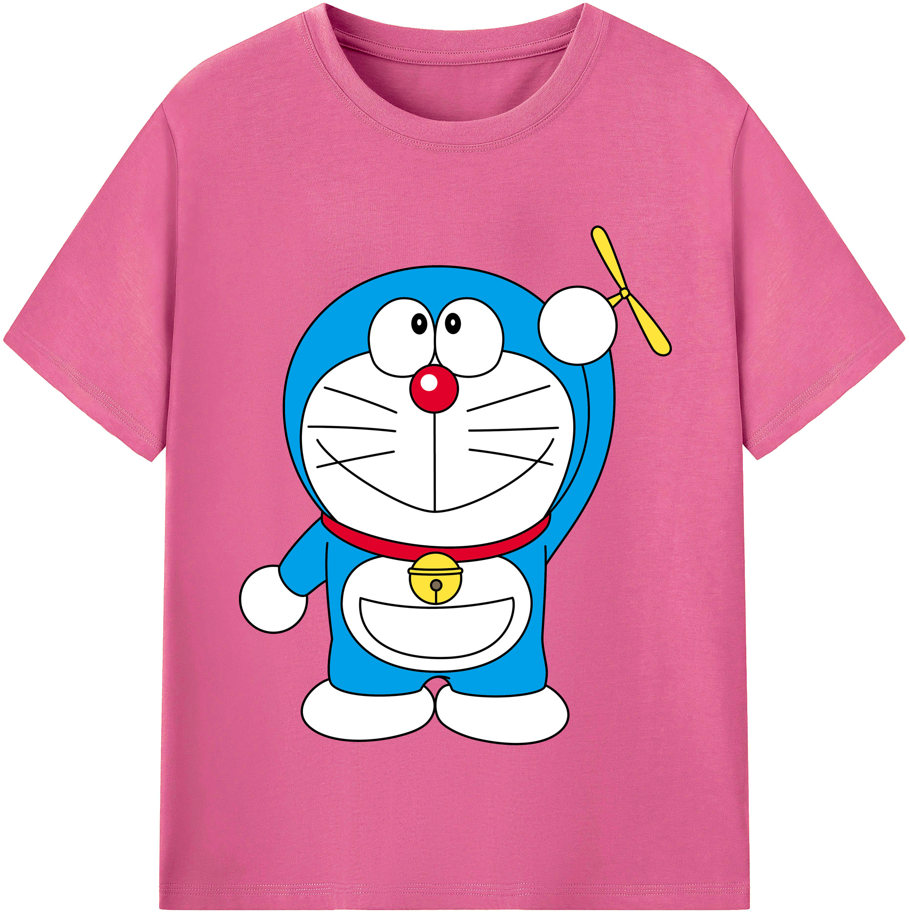 （画像用） ドラえもん Doraemon レディースカジュアルプリントTシャツ（綿100％）
