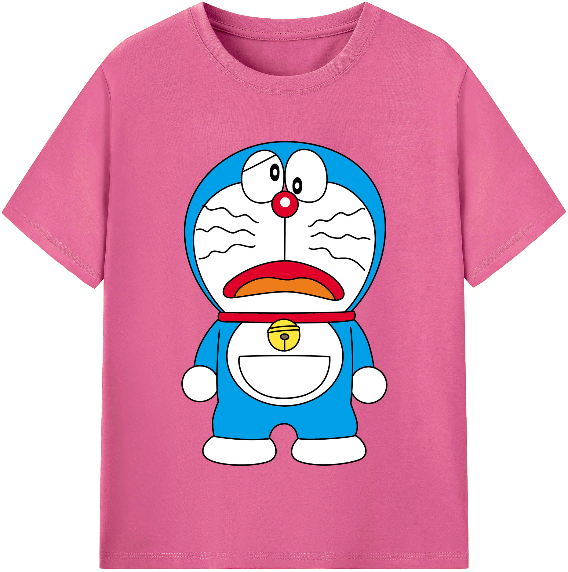 （画像用） ドラえもん Doraemon レディースカジュアルプリントTシャツ（綿100％）