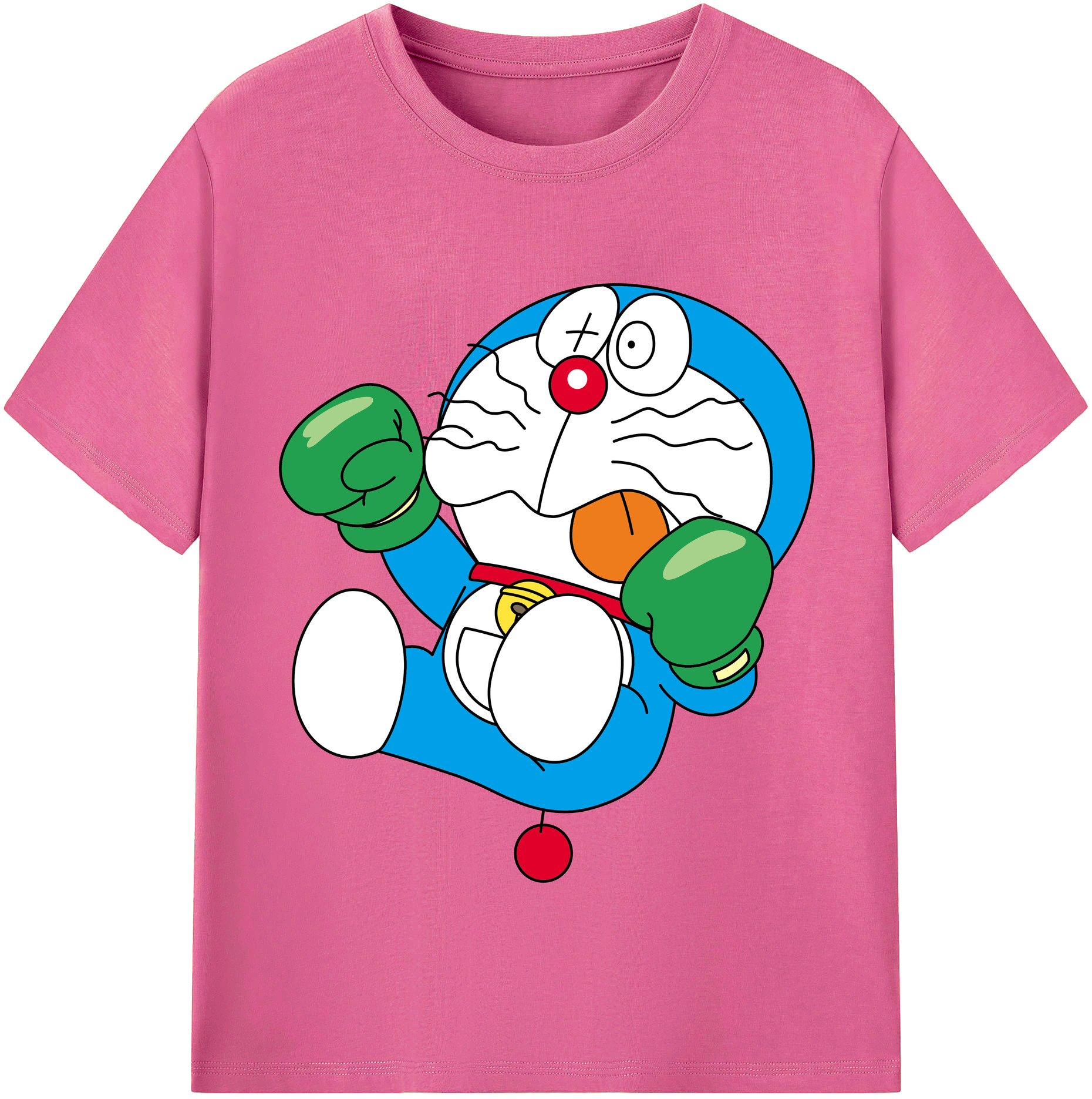 （画像用） ドラえもん Doraemon レディースカジュアルプリントTシャツ（綿100％）
