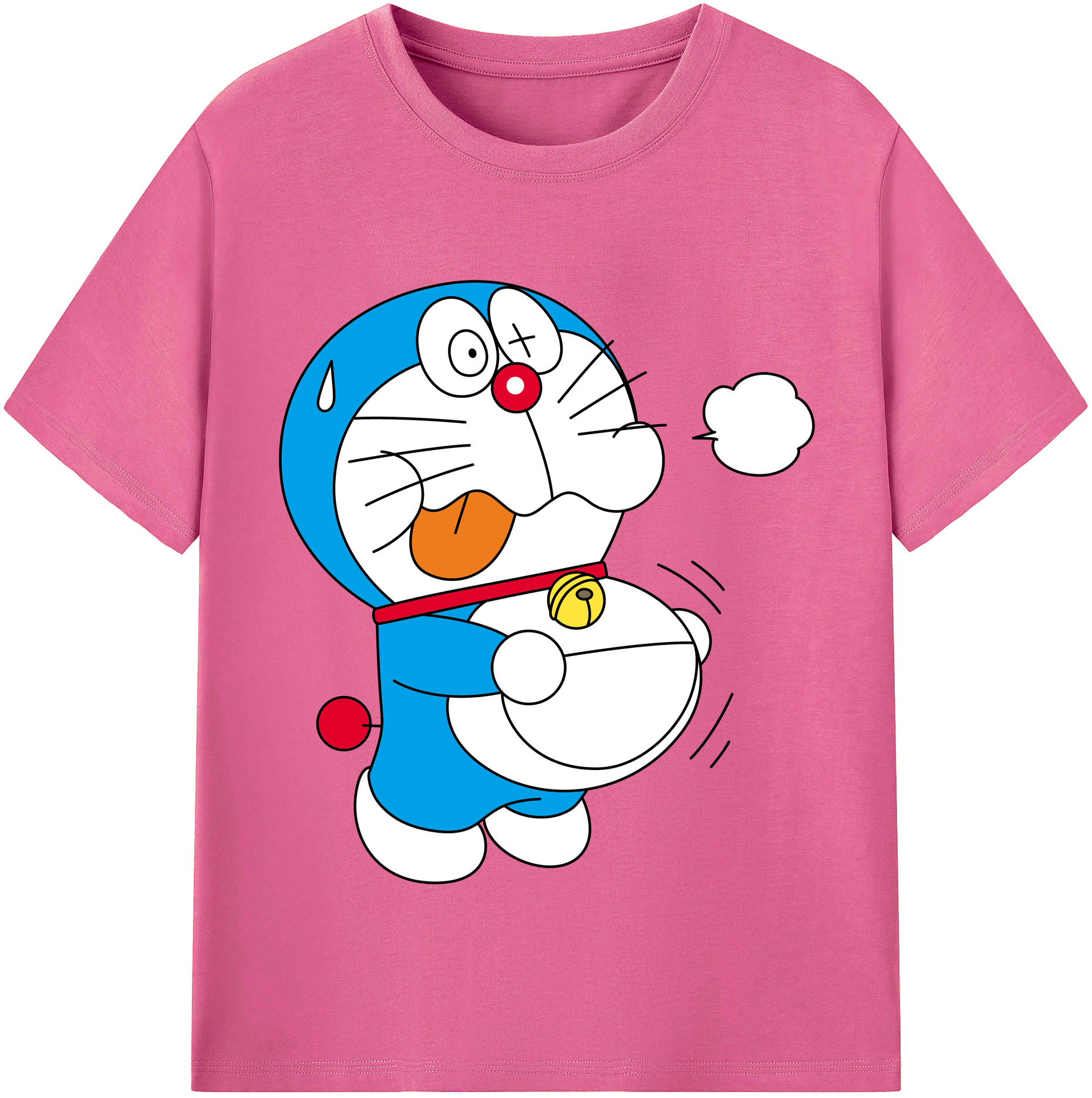 （画像用） ドラえもん Doraemon レディースカジュアルプリントTシャツ（綿100％）