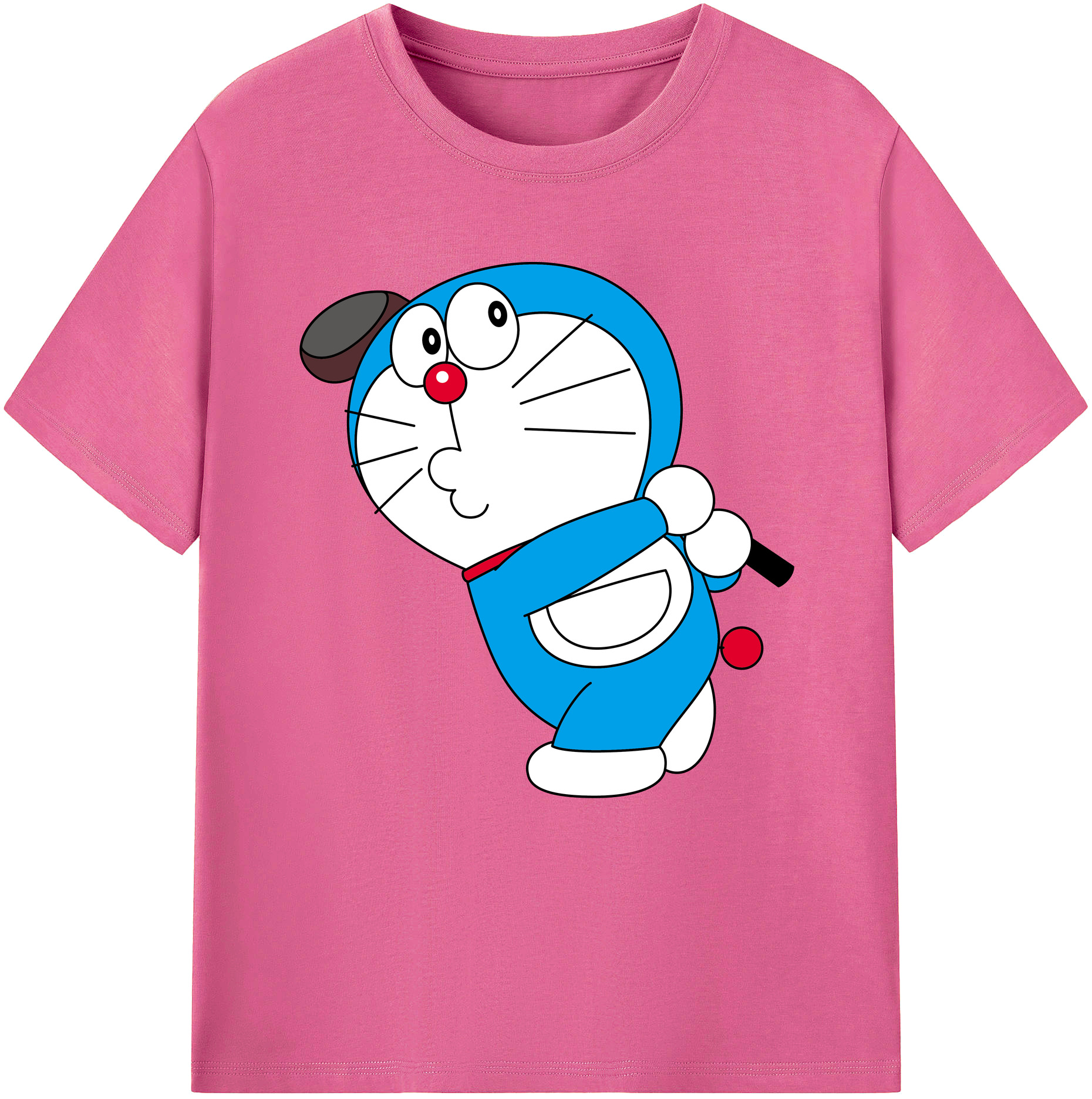 （画像用） ドラえもん Doraemon レディースカジュアルプリントTシャツ（綿100％）