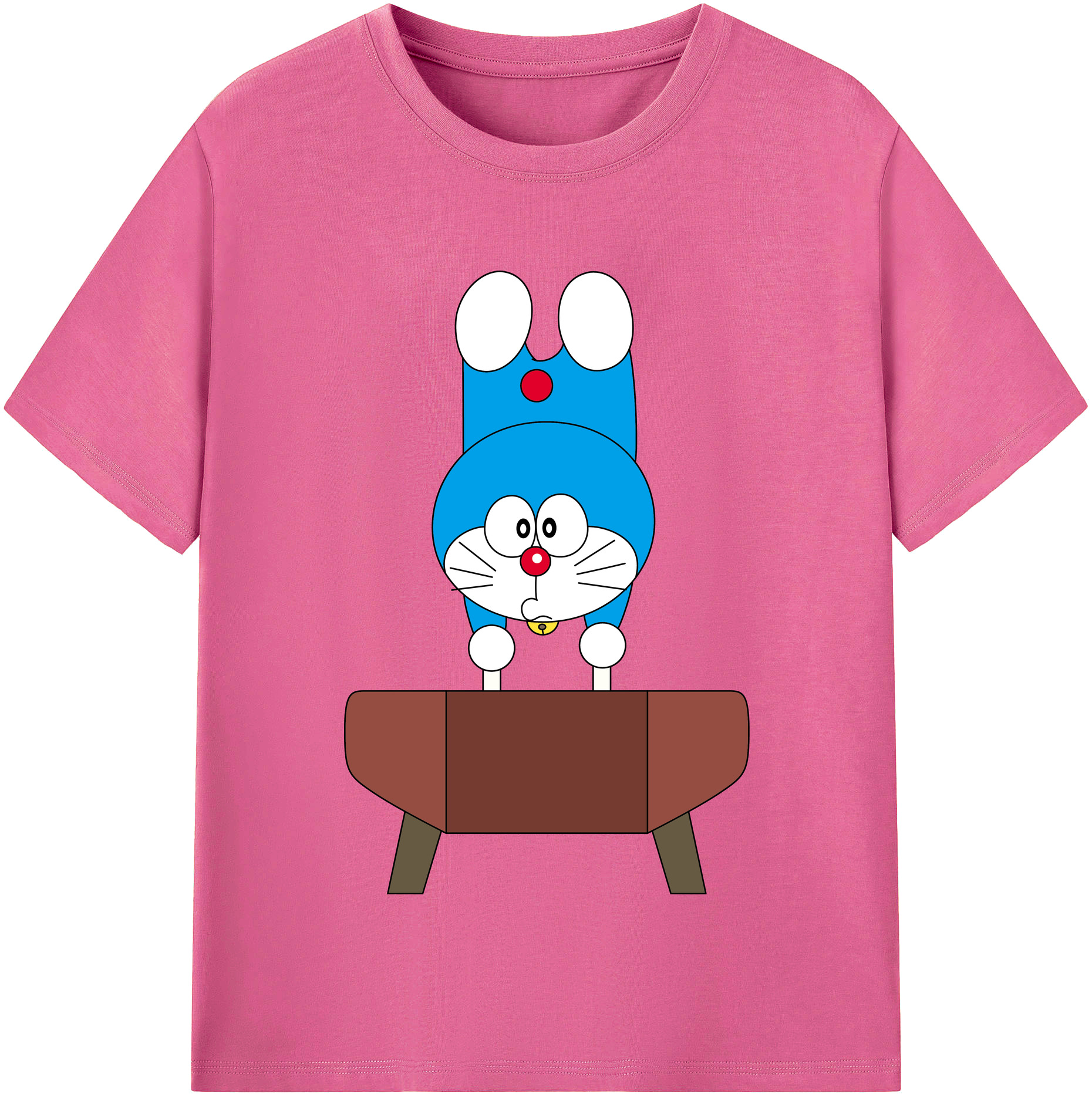 （画像用） ドラえもん Doraemon レディースカジュアルプリントTシャツ（綿100％）