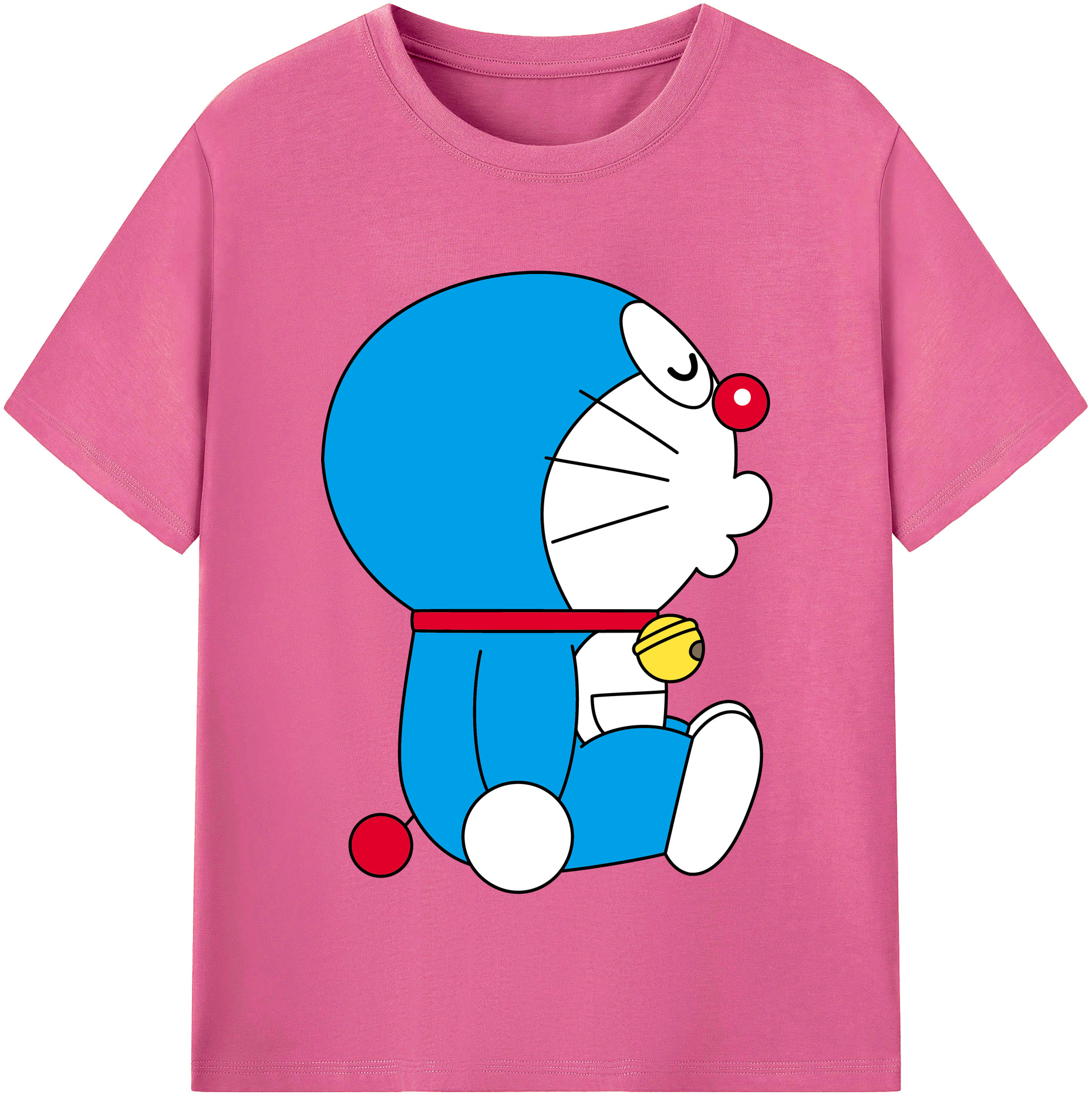 （画像用） ドラえもん Doraemon レディースカジュアルプリントTシャツ（綿100％）
