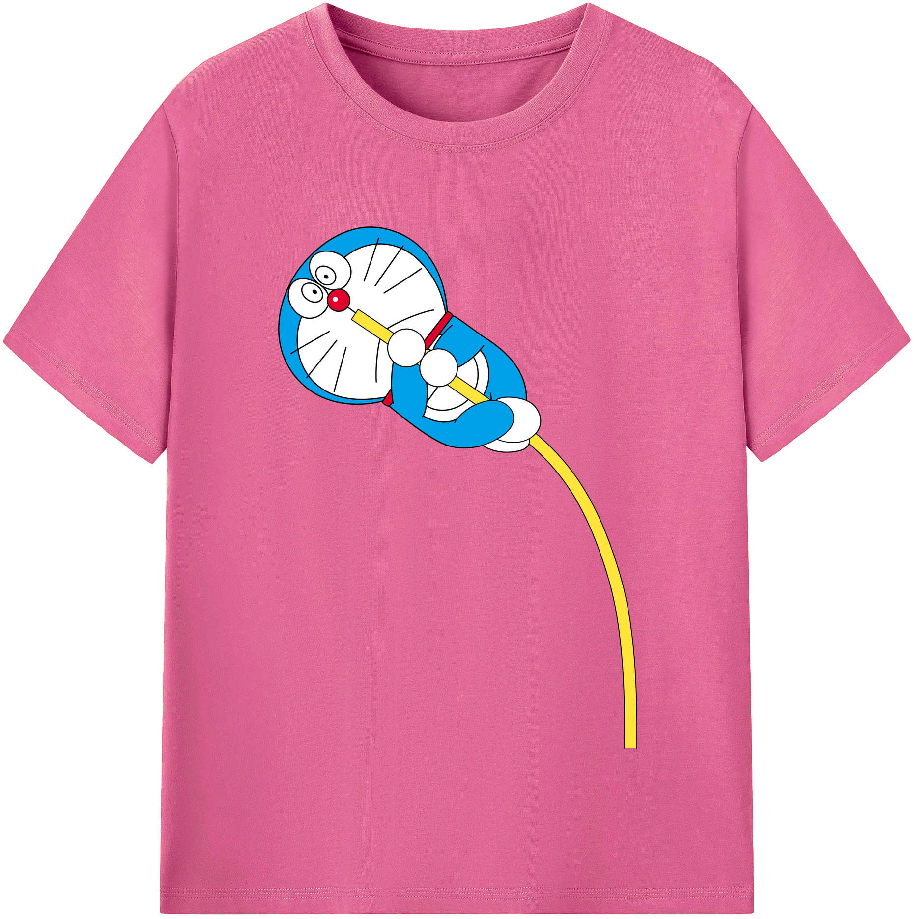 （画像用） ドラえもん Doraemon レディースカジュアルプリントTシャツ（綿100％）