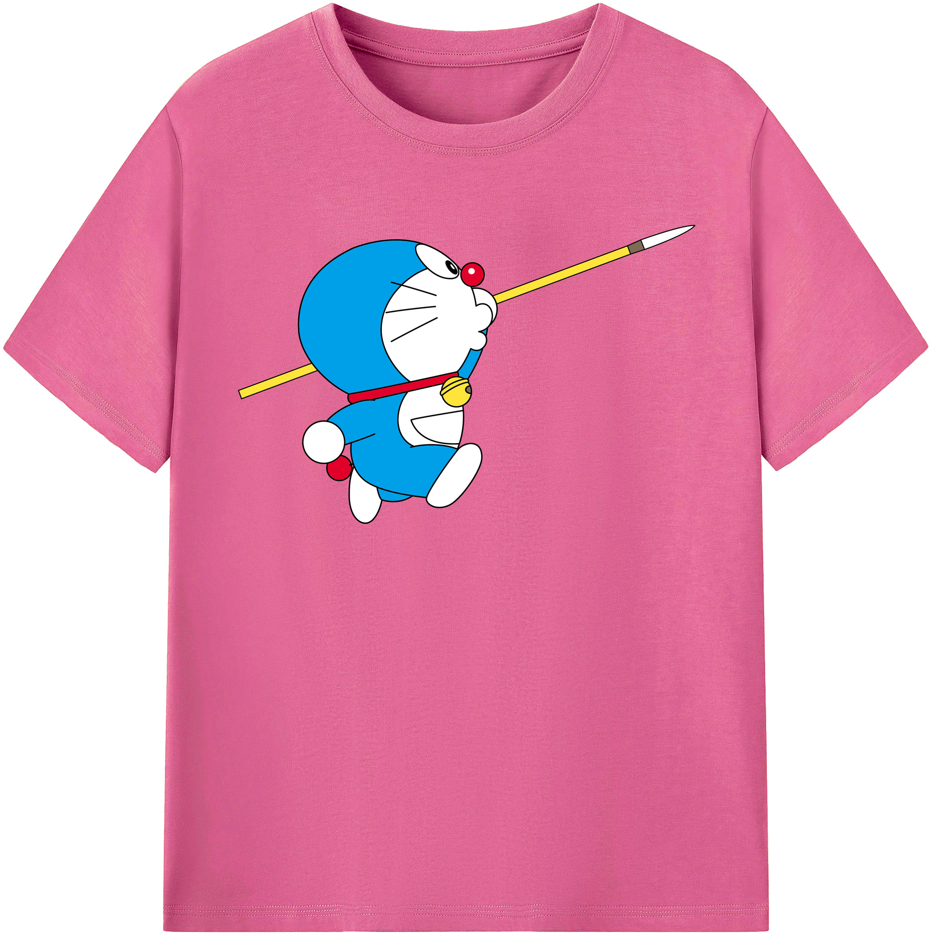 （画像用） ドラえもん Doraemon レディースカジュアルプリントTシャツ（綿100％）