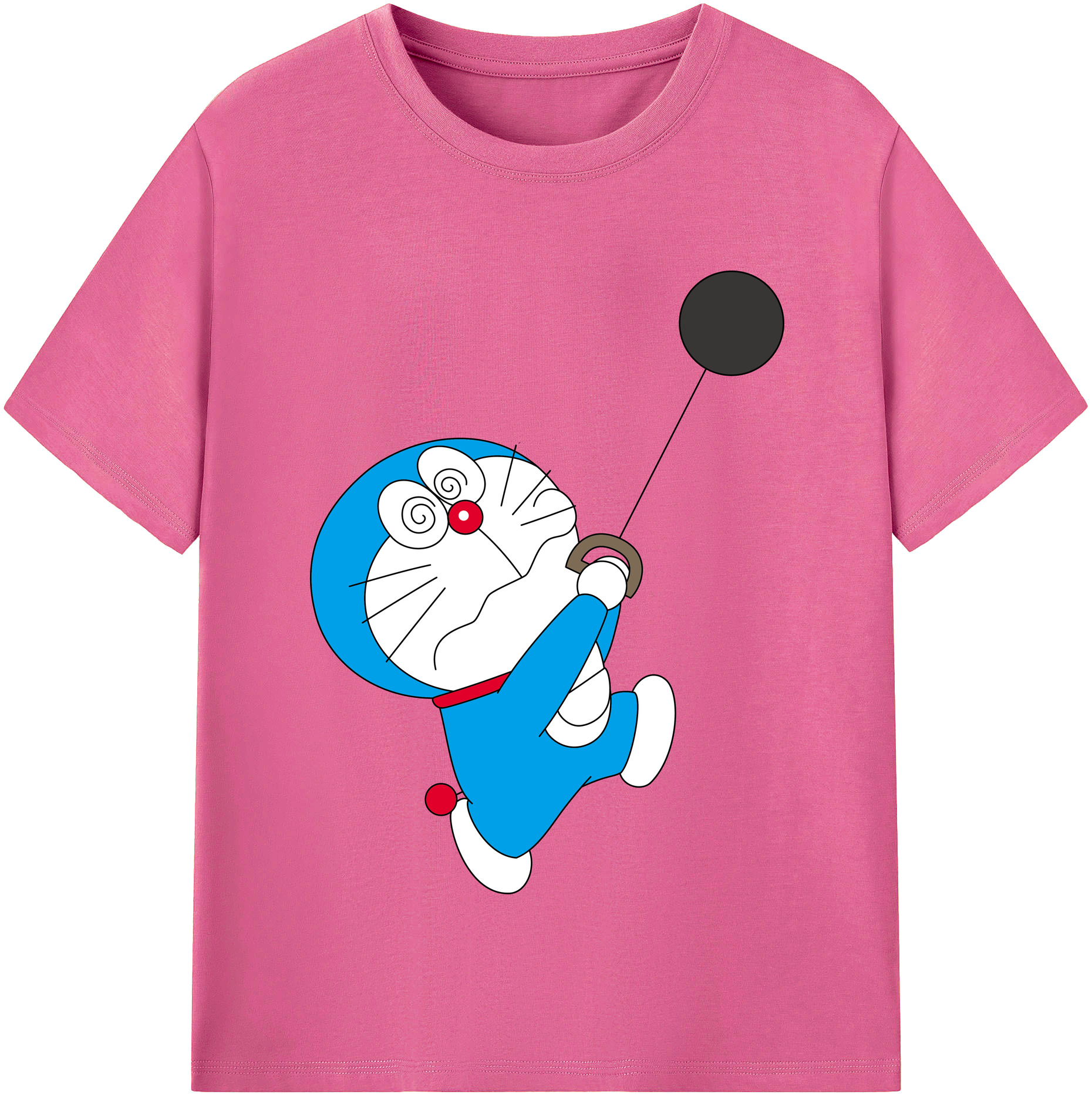 （画像用） ドラえもん Doraemon レディースカジュアルプリントTシャツ（綿100％）