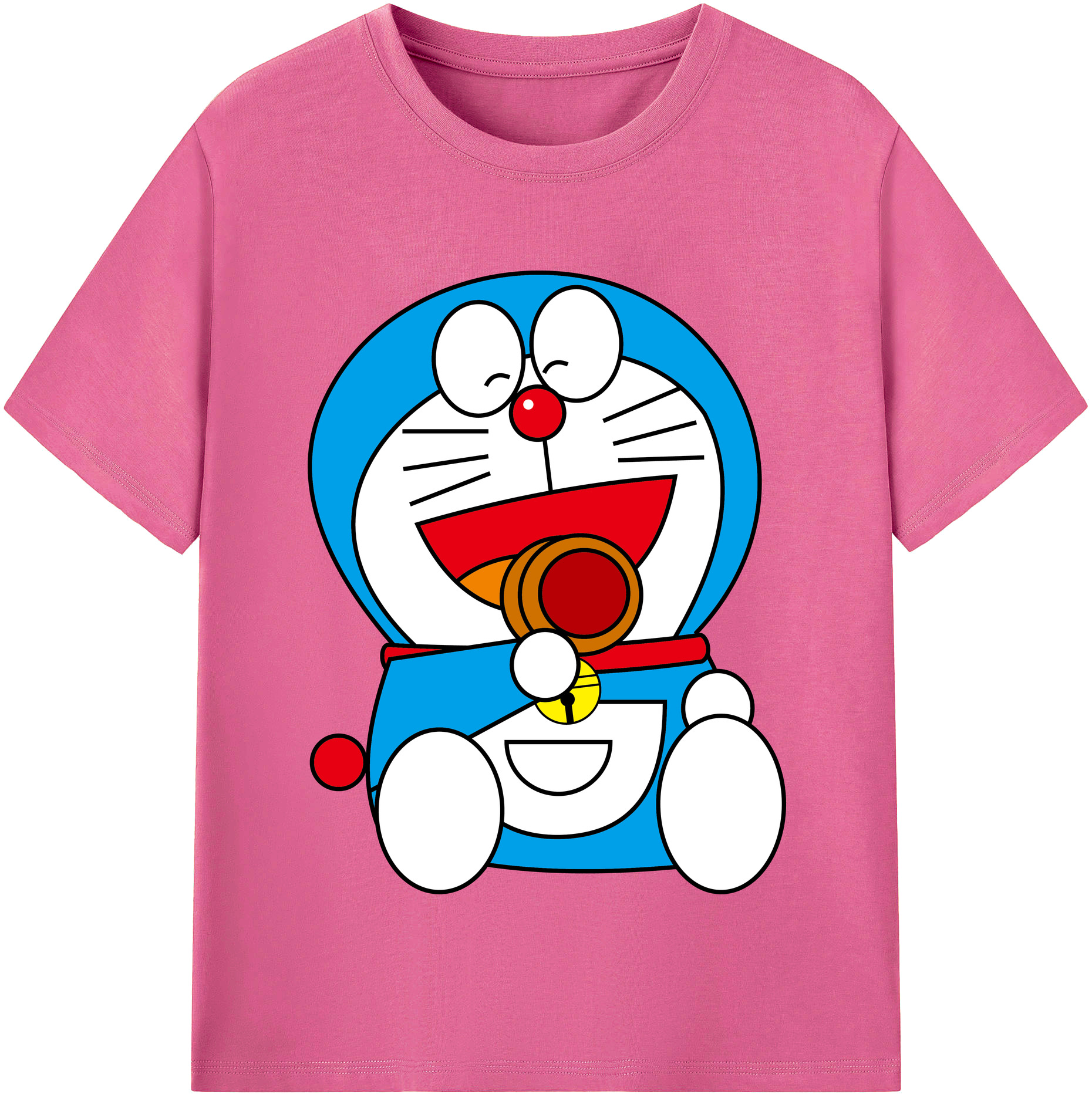 （画像用） ドラえもん Doraemon レディースカジュアルプリントTシャツ（綿100％）