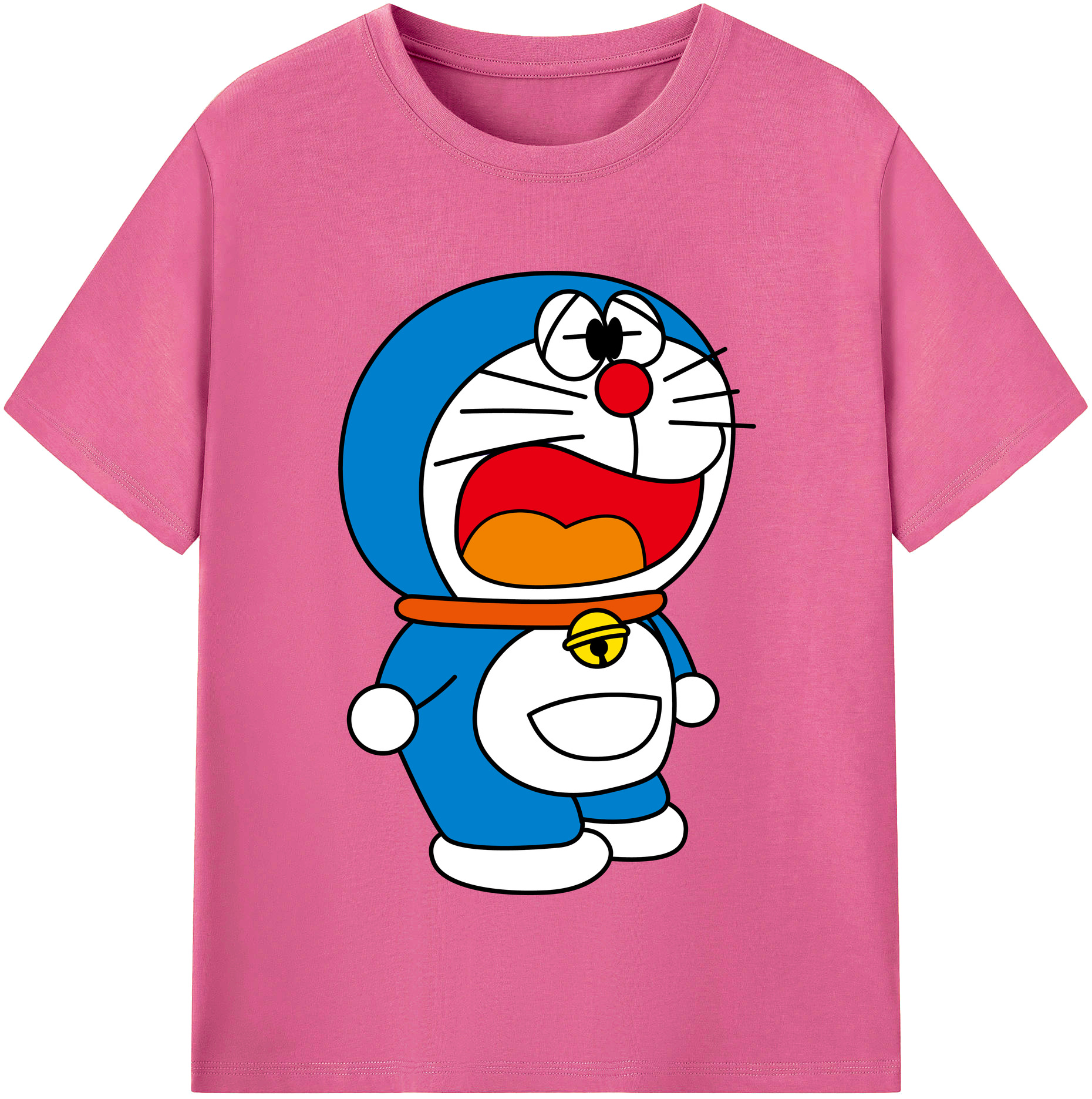 （画像用） ドラえもん Doraemon レディースカジュアルプリントTシャツ（綿100％）