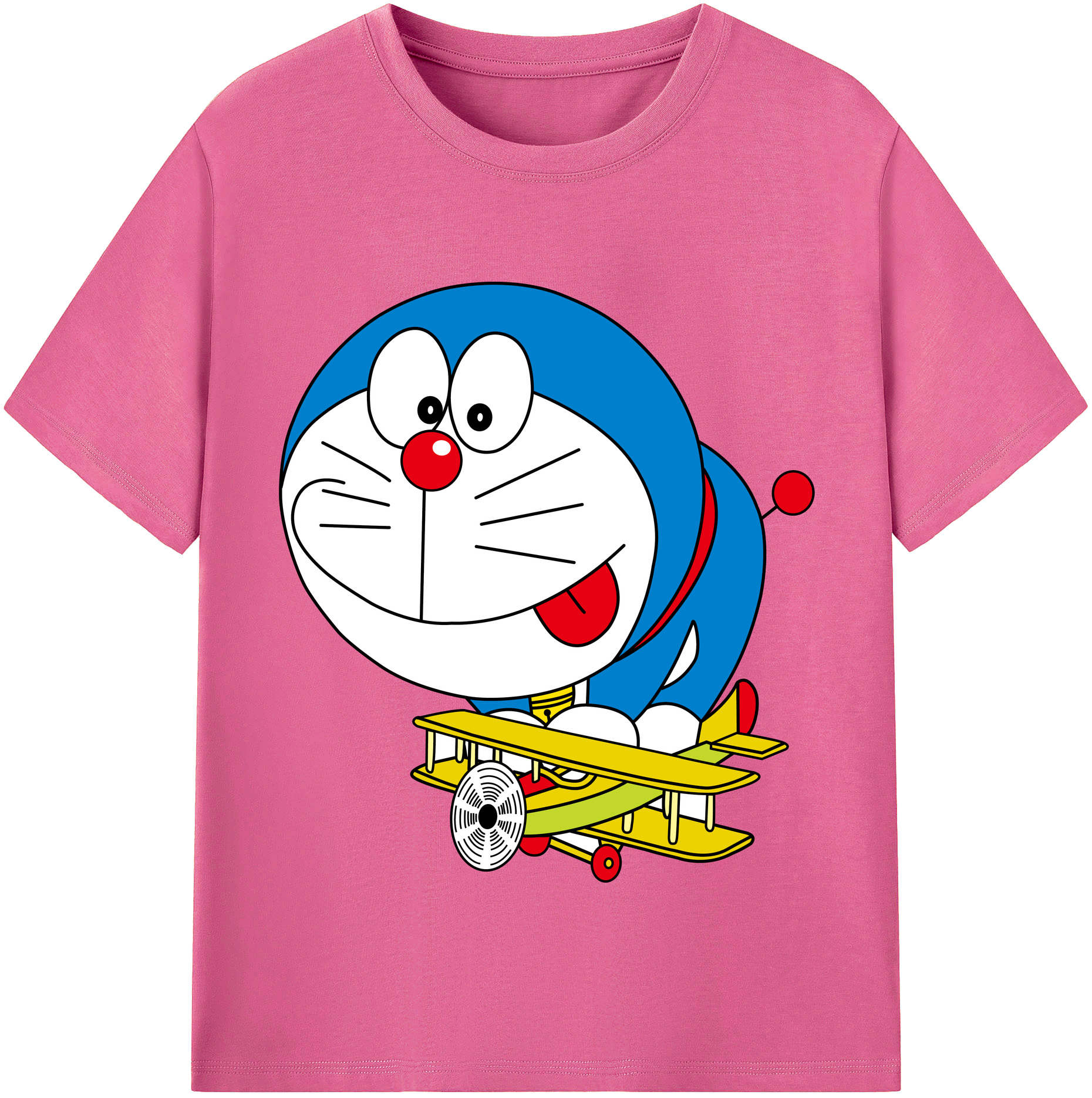 （画像用） ドラえもん Doraemon レディースカジュアルプリントTシャツ（綿100％）